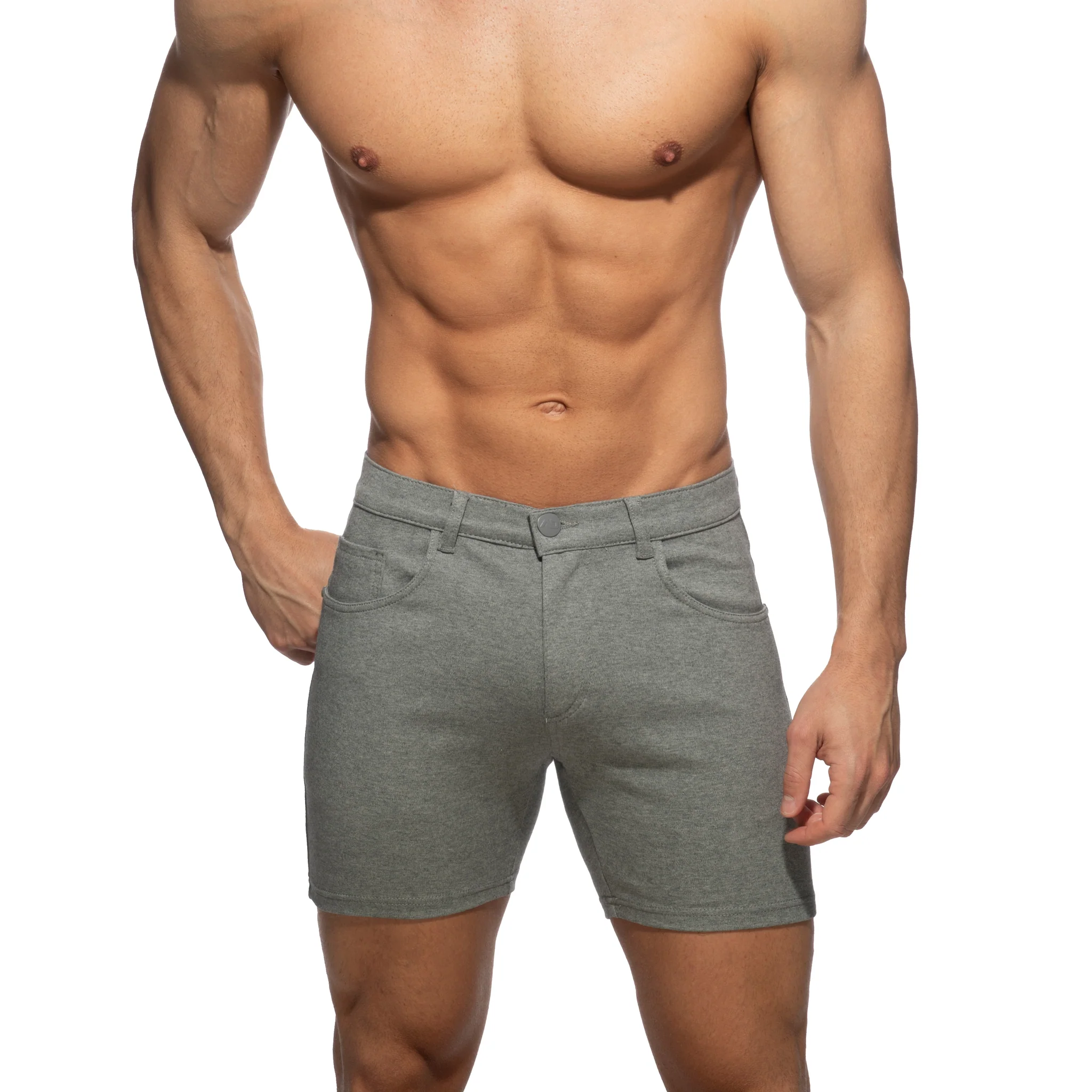 Addicted Svelte Shorts Heather Grey AD1253 - Image 2