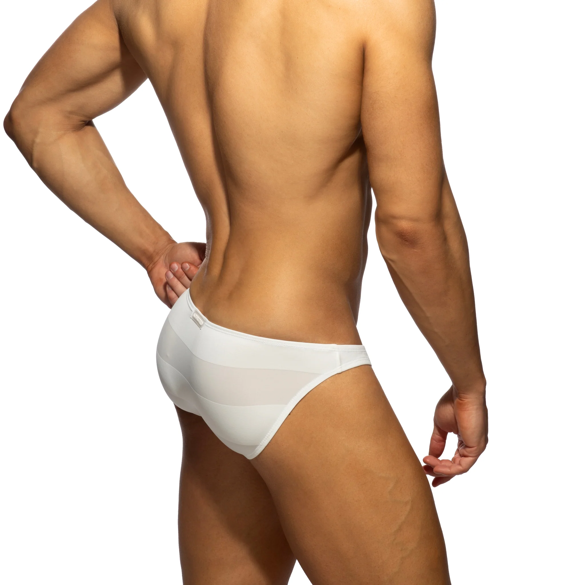 Addicted Thick Stripes Bikini Brief Ivory AD1422 - Image 3