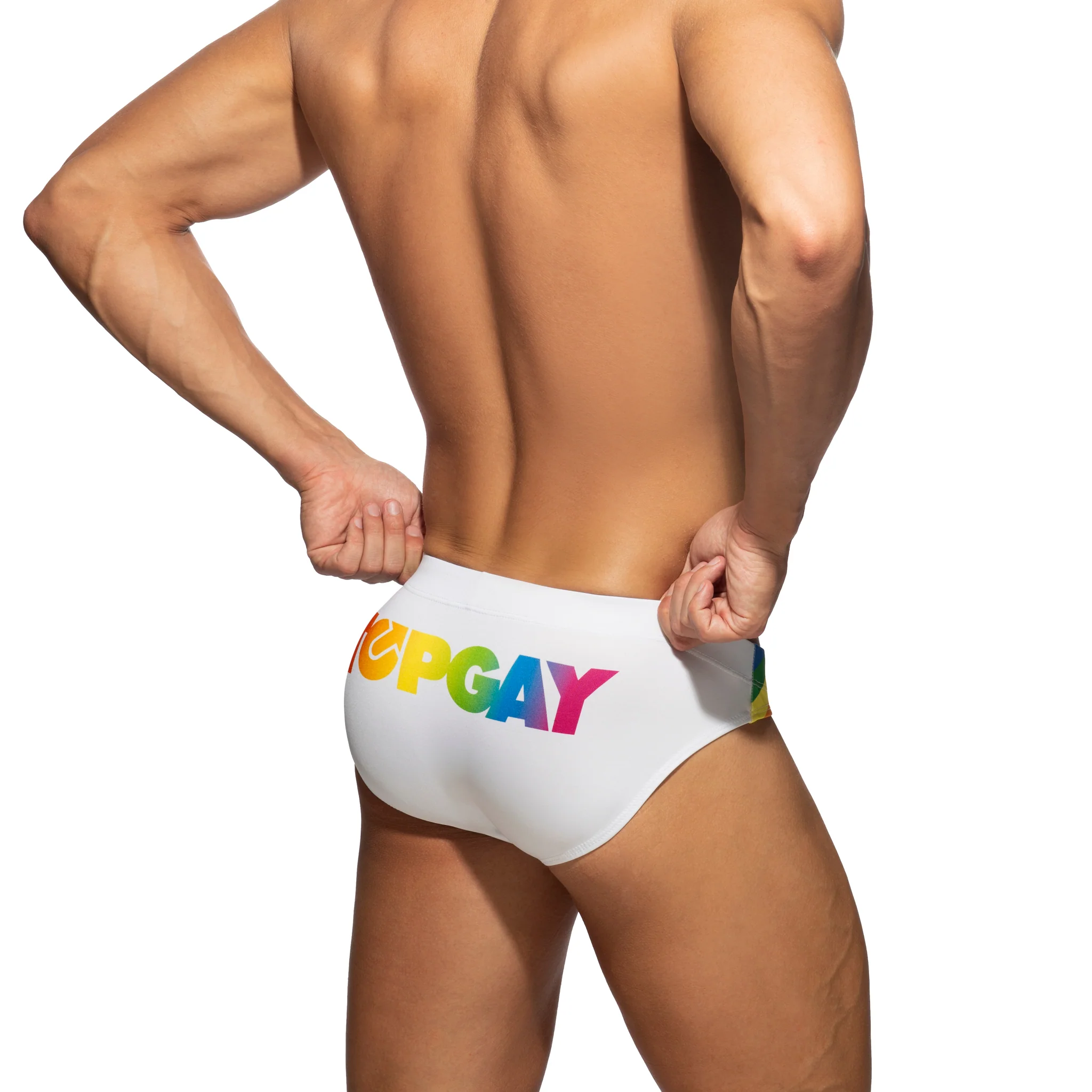 Addicted Topgay Swim Brief White ADS313 - Image 3