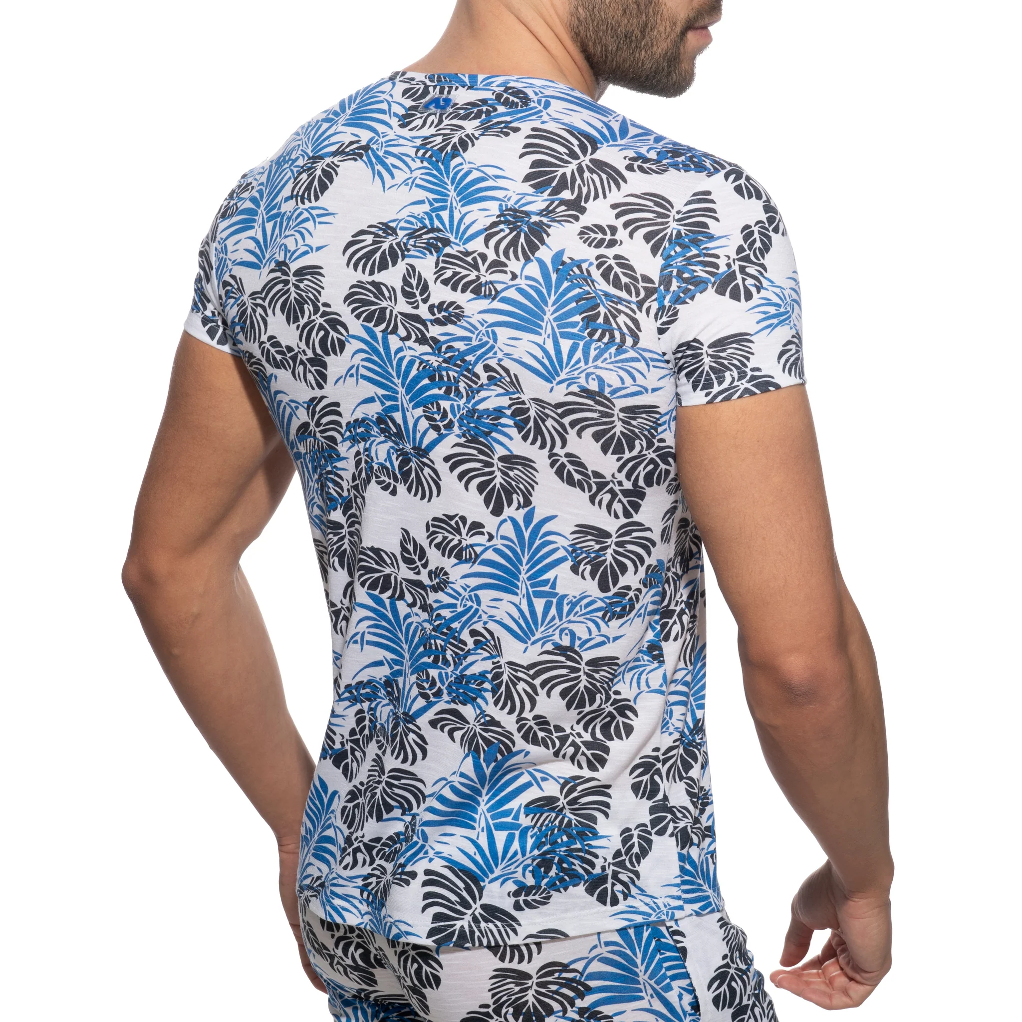 Addicted Tropicana T-Shirt Royal Blue AD1262 - Image 3