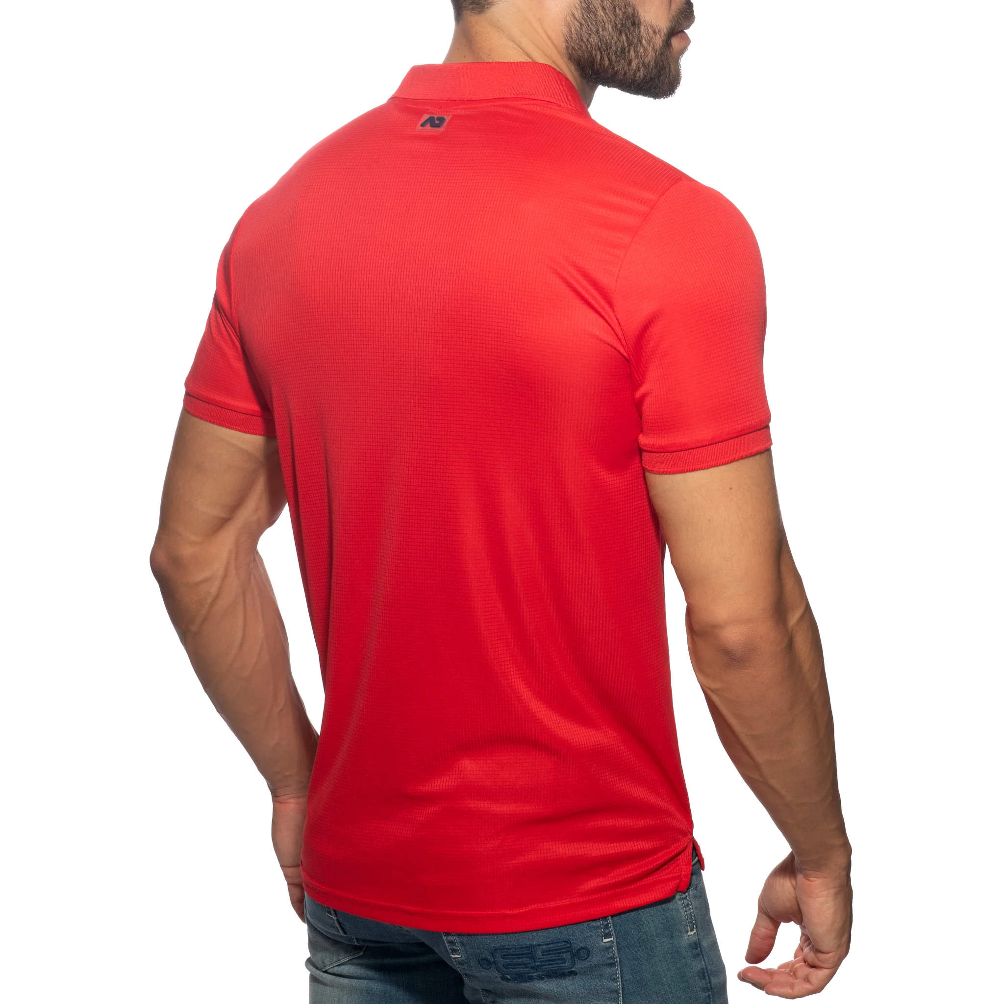 Addicted Veloz Dry Polo Shirt Red AD1375 - Image 3