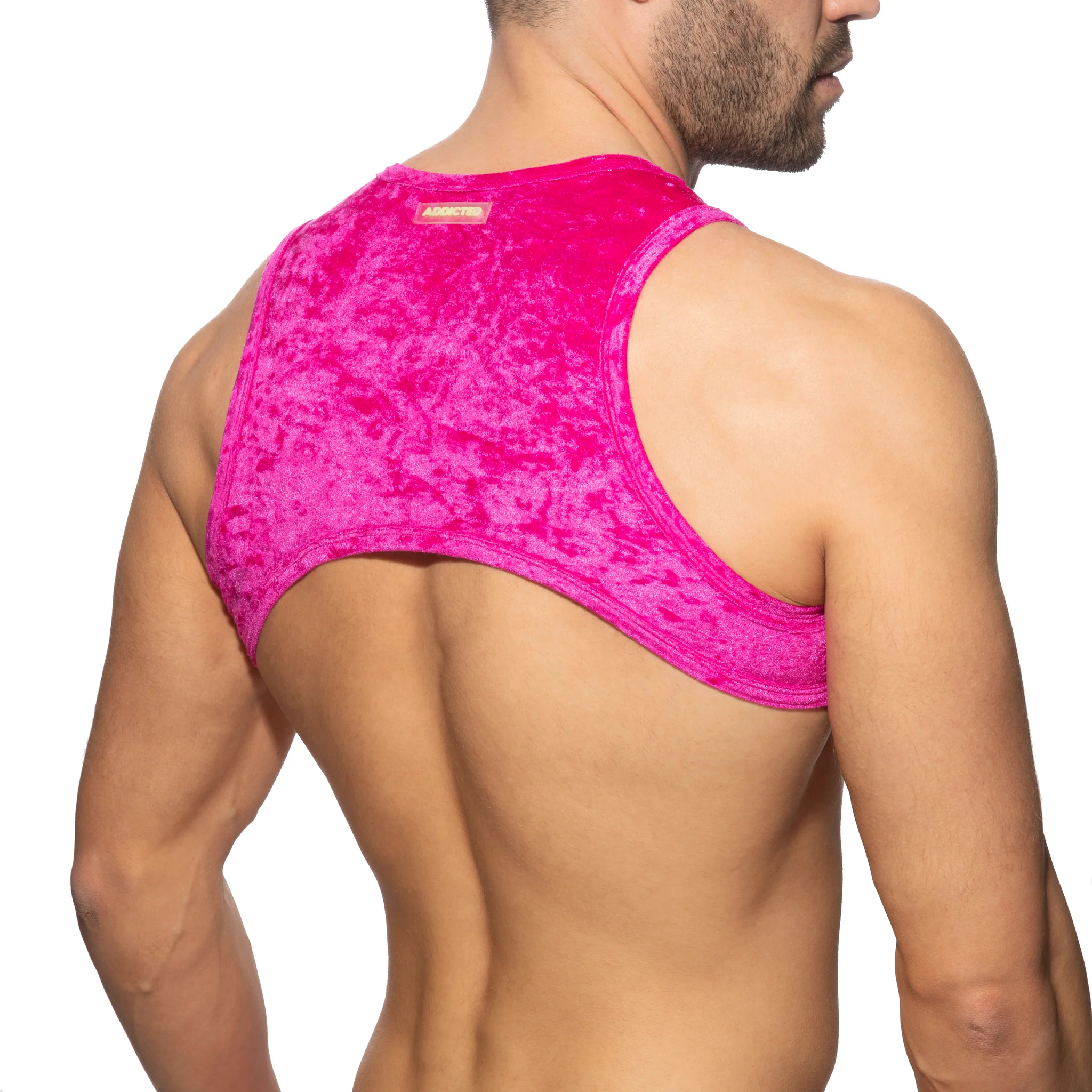 Addicted Velvet Shady Harness Fuchsia AD1236 - Image 3