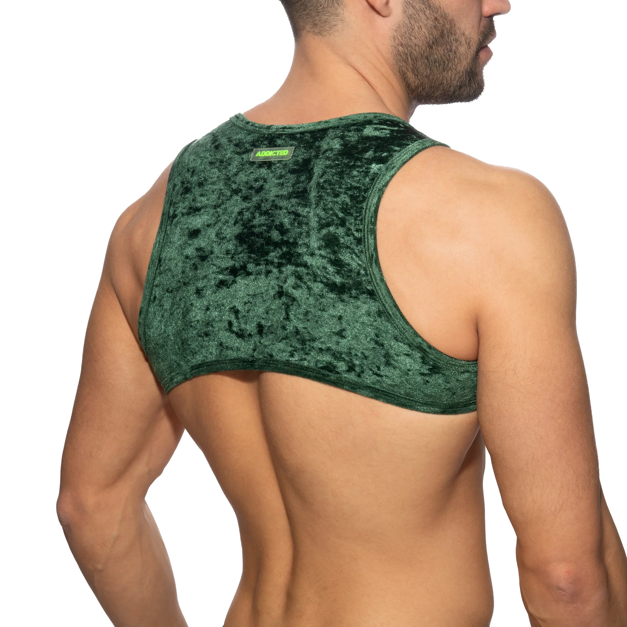 Addicted Velvet Shady Harness Green AD1236 - Image 3
