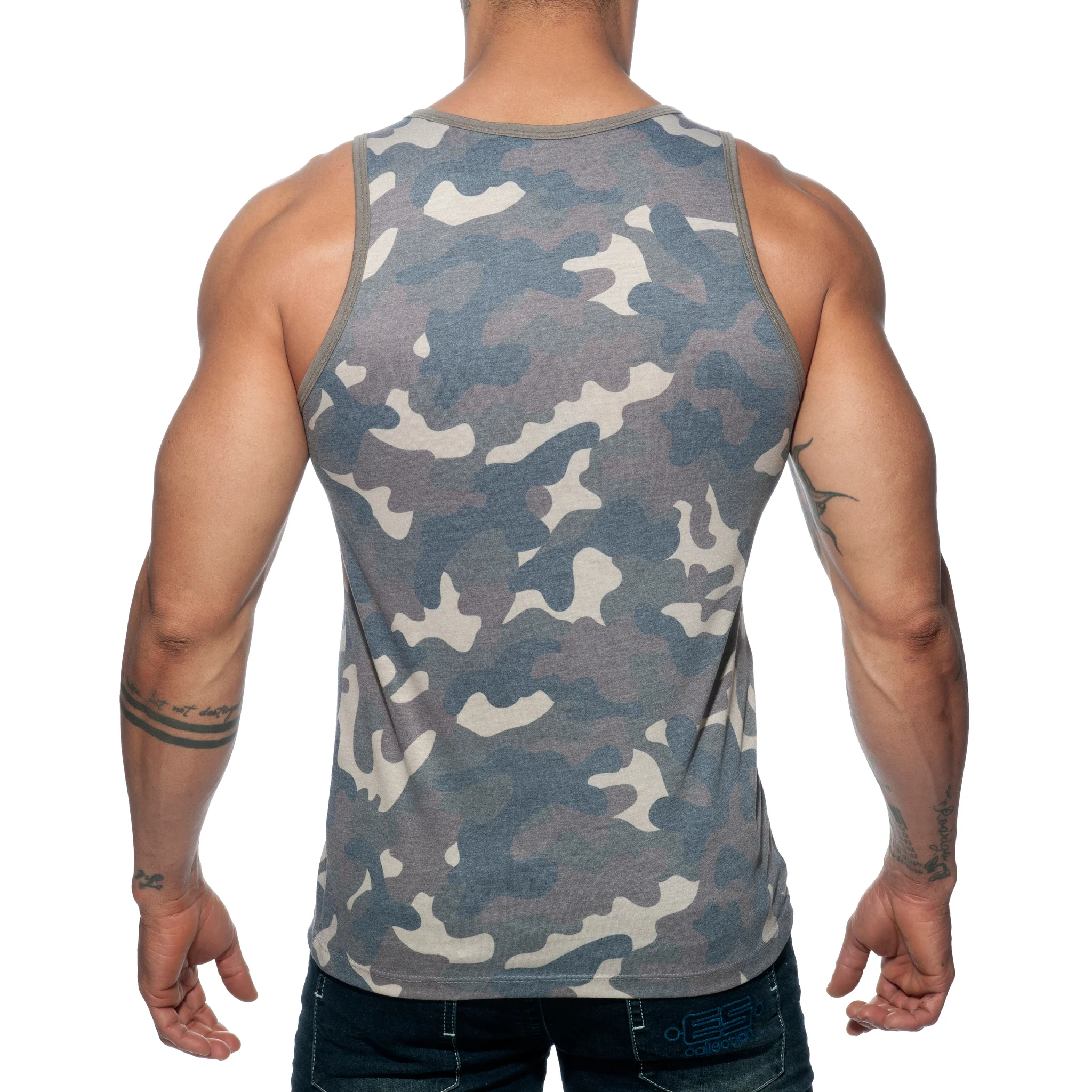 Addicted Washed Camo Tank Top Camouflage AD801 - Image 3