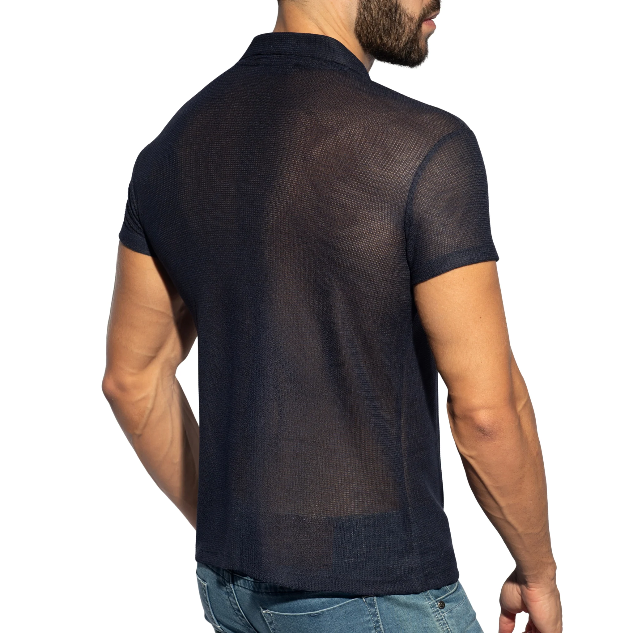 ES Collection Avant-Garde Polo Shirt Navy POLO37 - Image 3