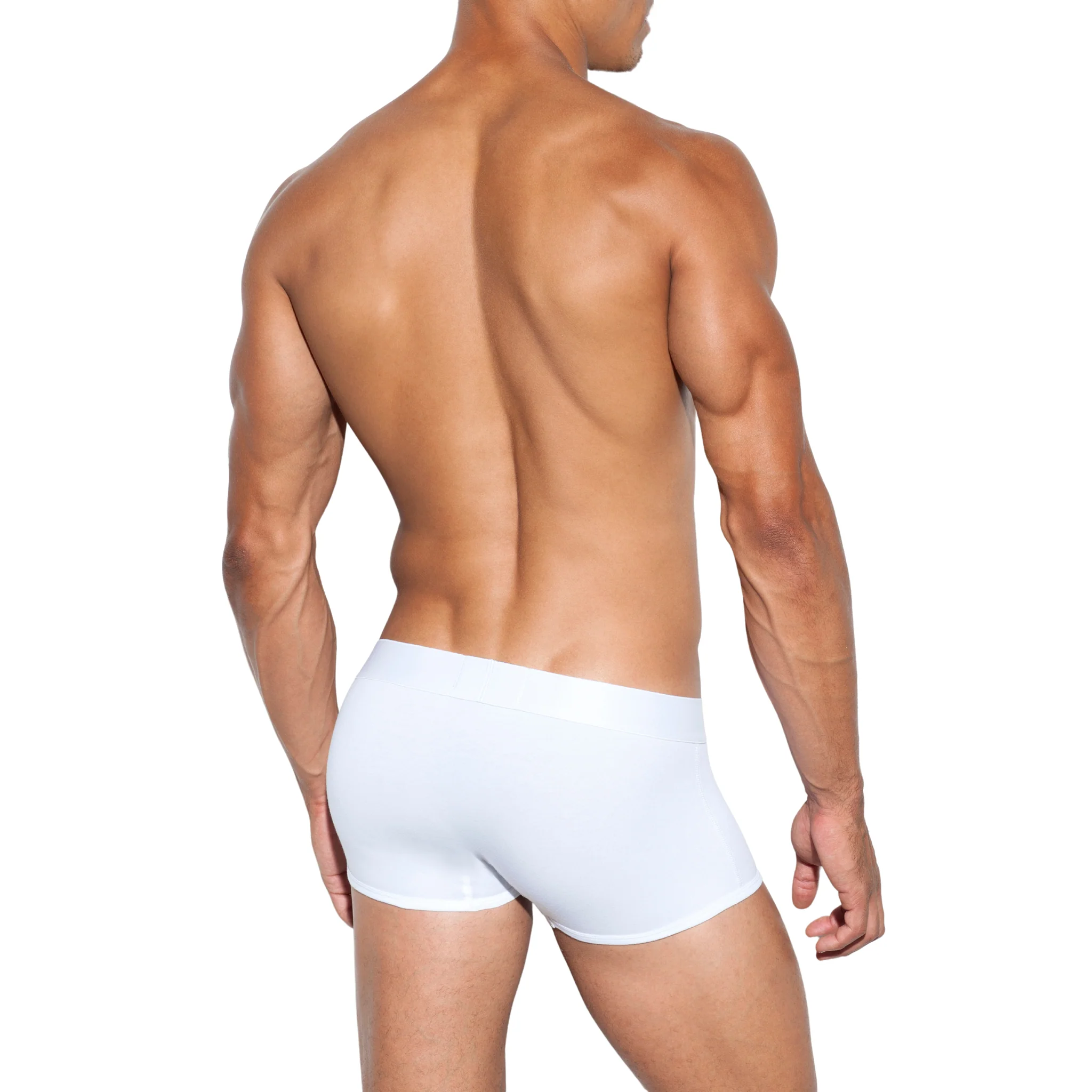 ES Collection Basic Cotton Boxer White UN213 - Image 3