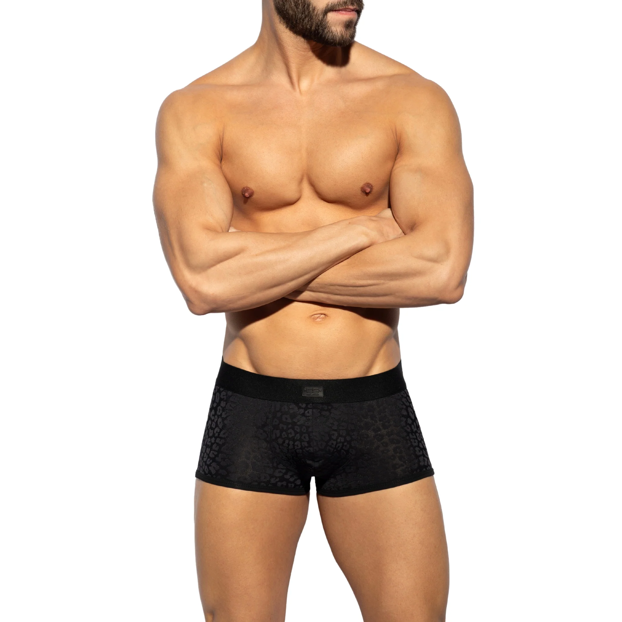ES Collection Black Leopard Trunk Black UN624 - Image 2