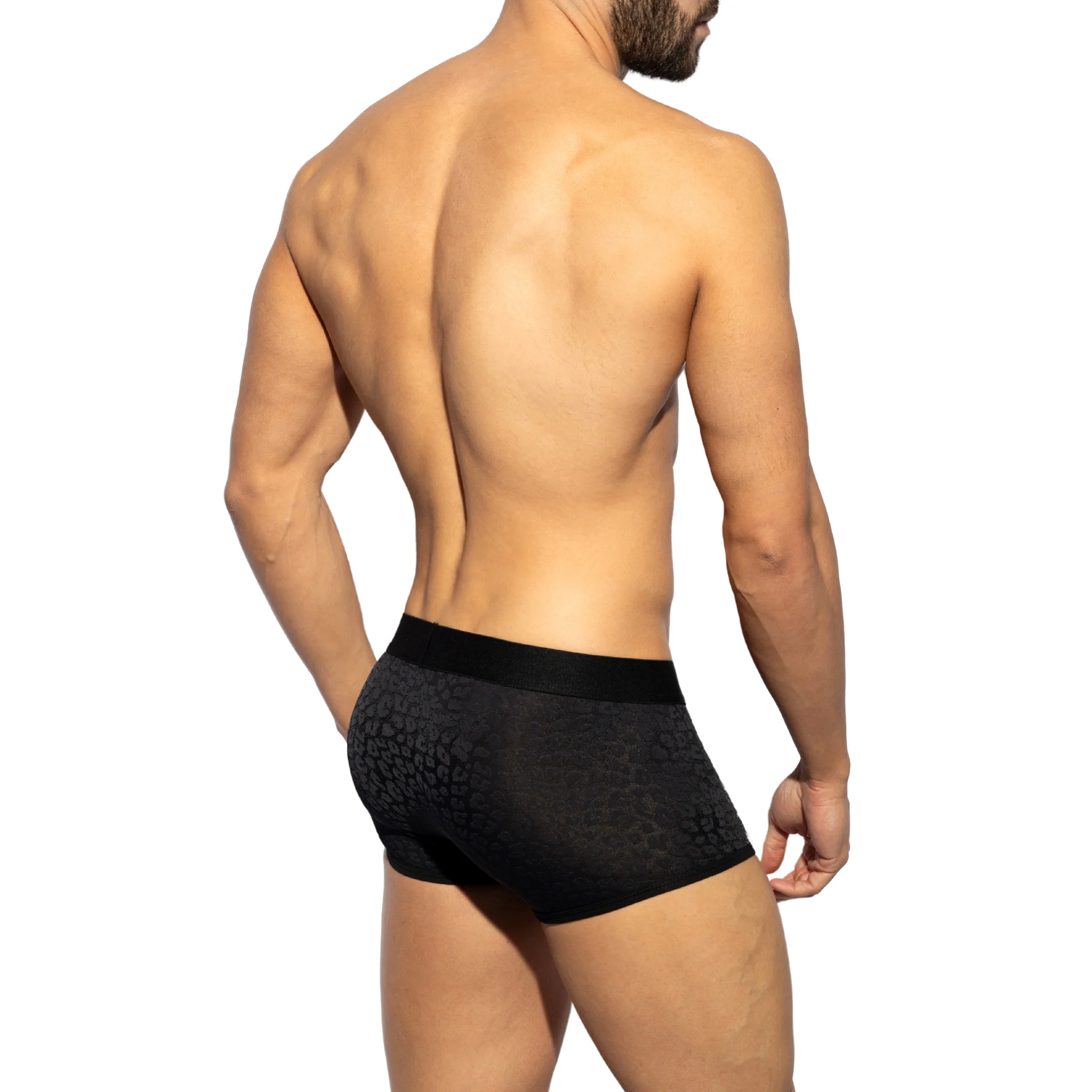 ES Collection Black Leopard Trunk Black UN624 - Image 3