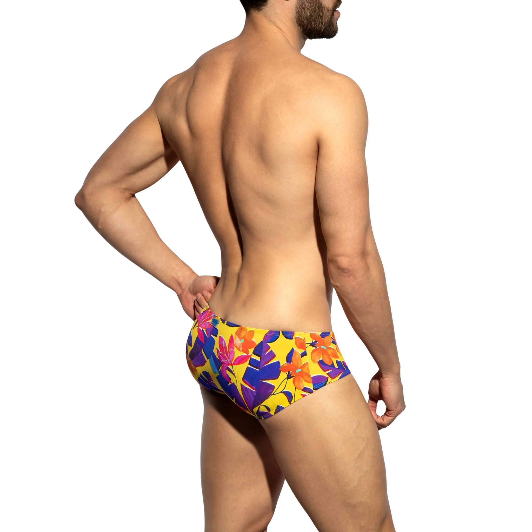 ES Collection Bold Flowers Brief Yellow UN663 - Image 3