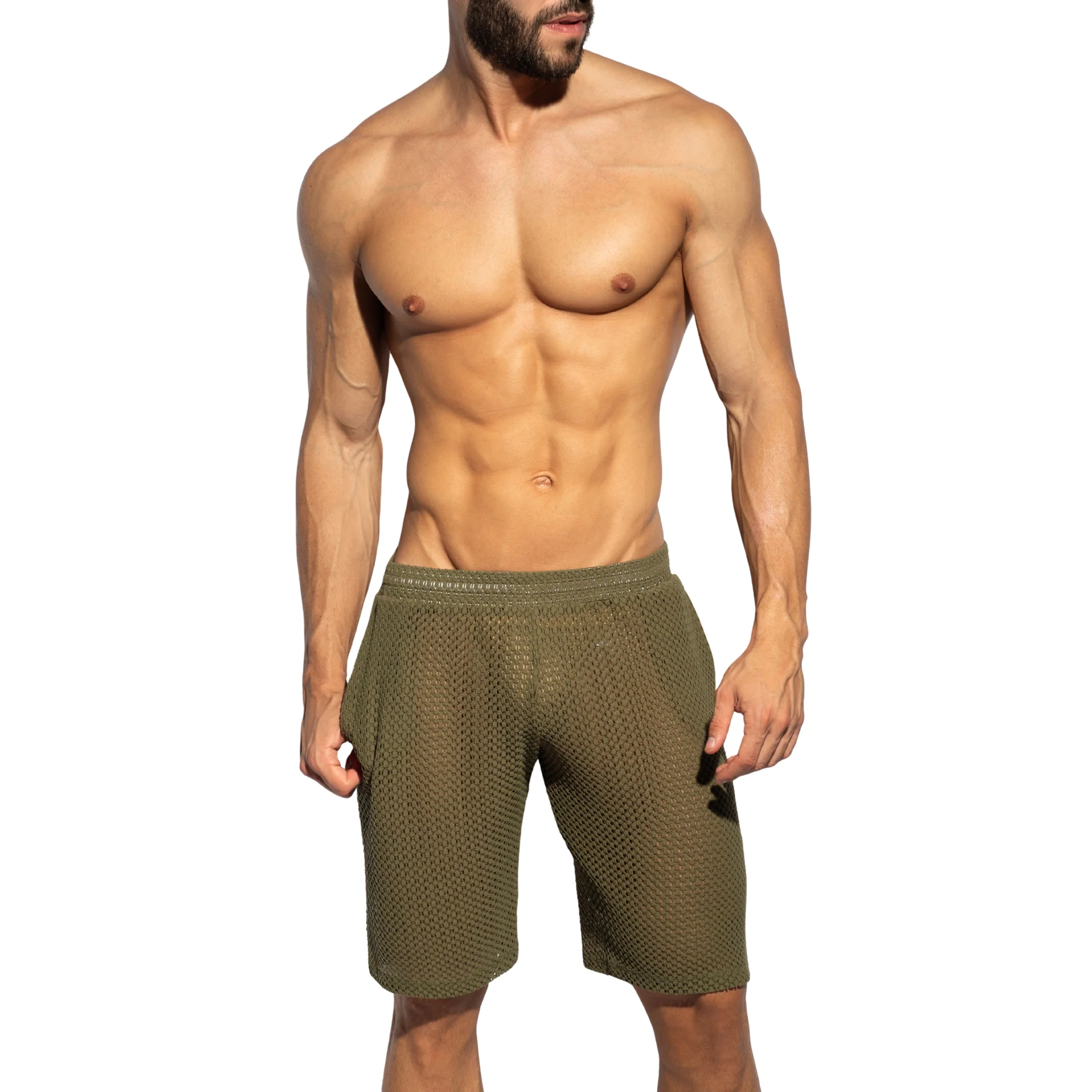 ES Collection Brisa Bermuda Shorts Khaki SP354 - Image 2