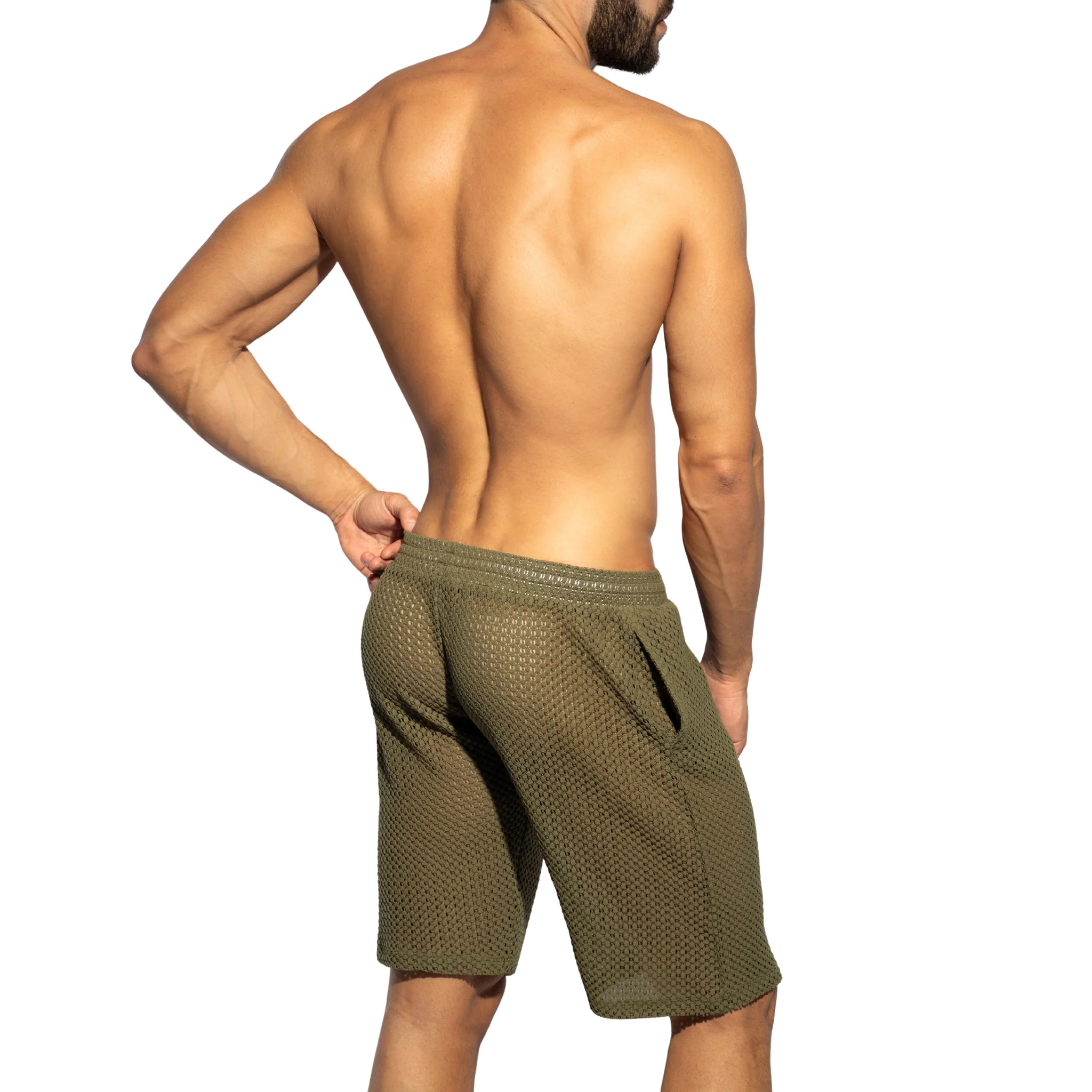 ES Collection Brisa Bermuda Shorts Khaki SP354 - Image 3