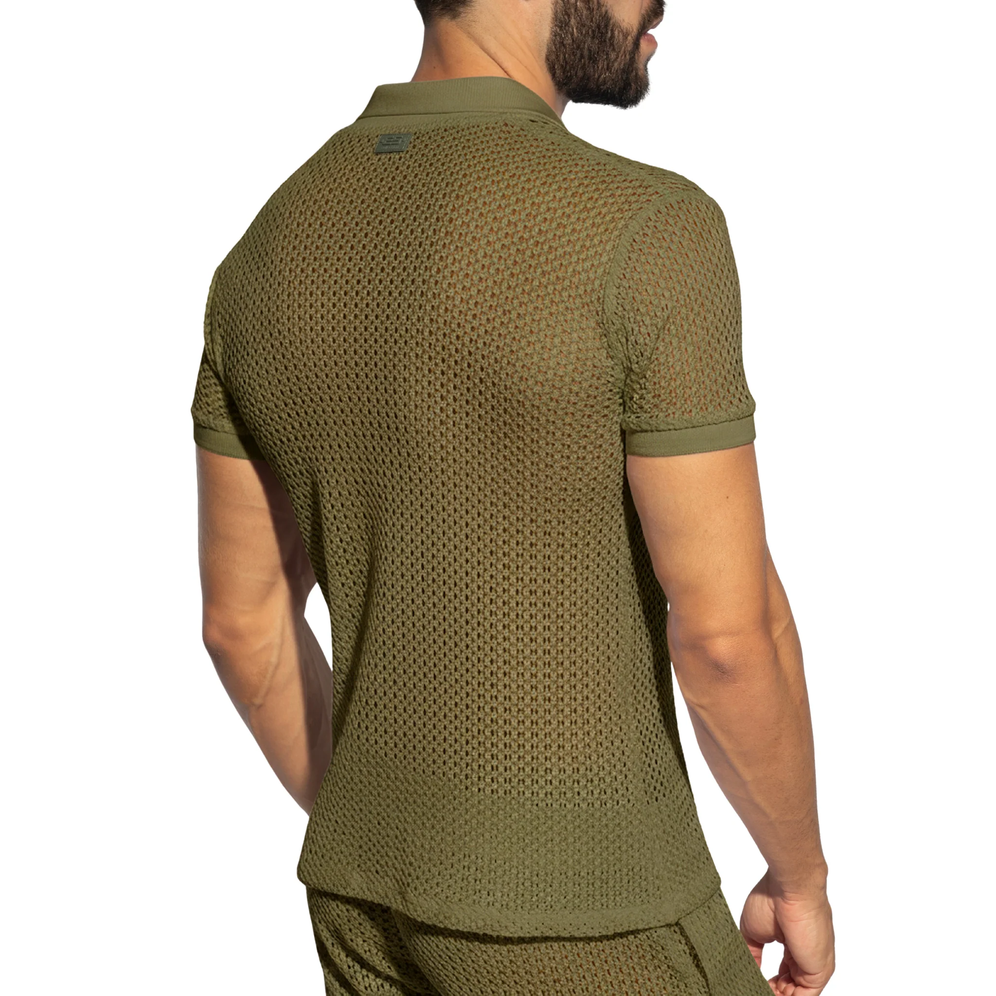 ES Collection Brisa Polo Shirt Khaki POLO36 - Image 3