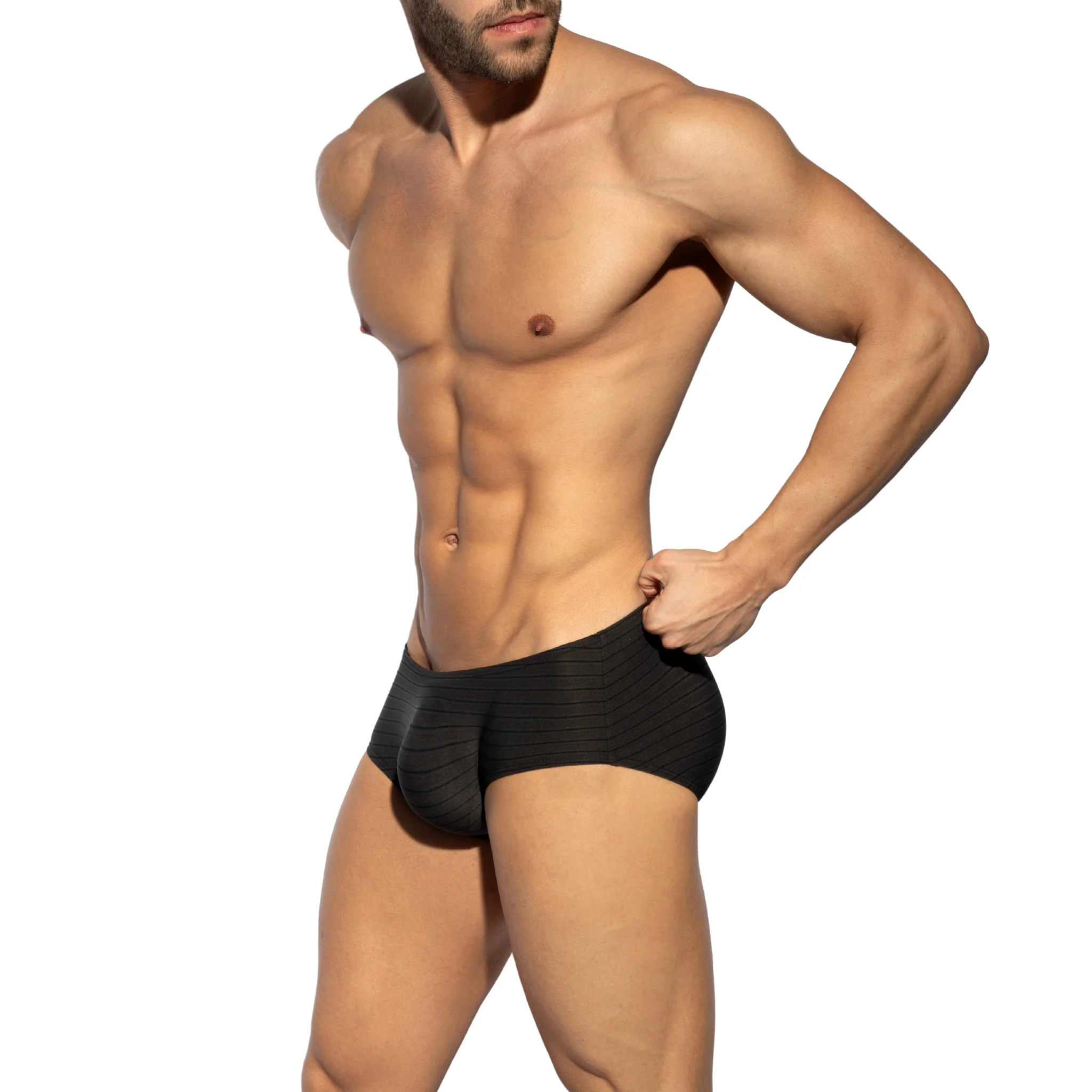 ES Collection Brownie Stripes Brief Black UN612