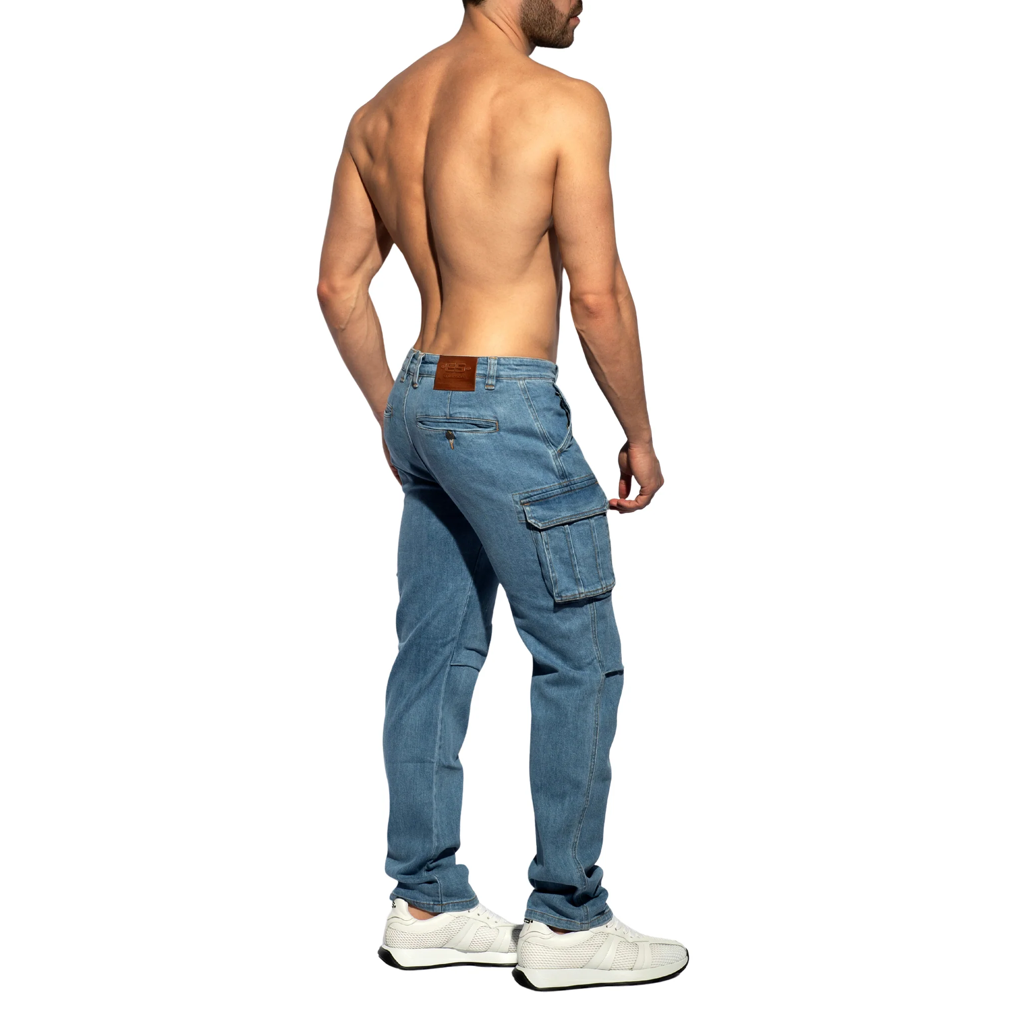 ES Collection Cargo Denim Jeans Blue Jeans ESJ078 - Image 3