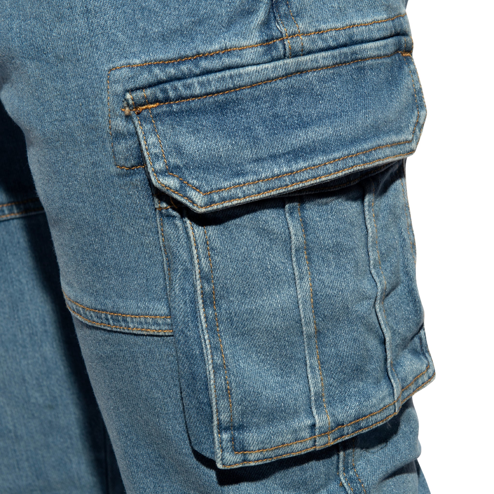 ES Collection Cargo Denim Jeans Blue Jeans ESJ078 - Image 4
