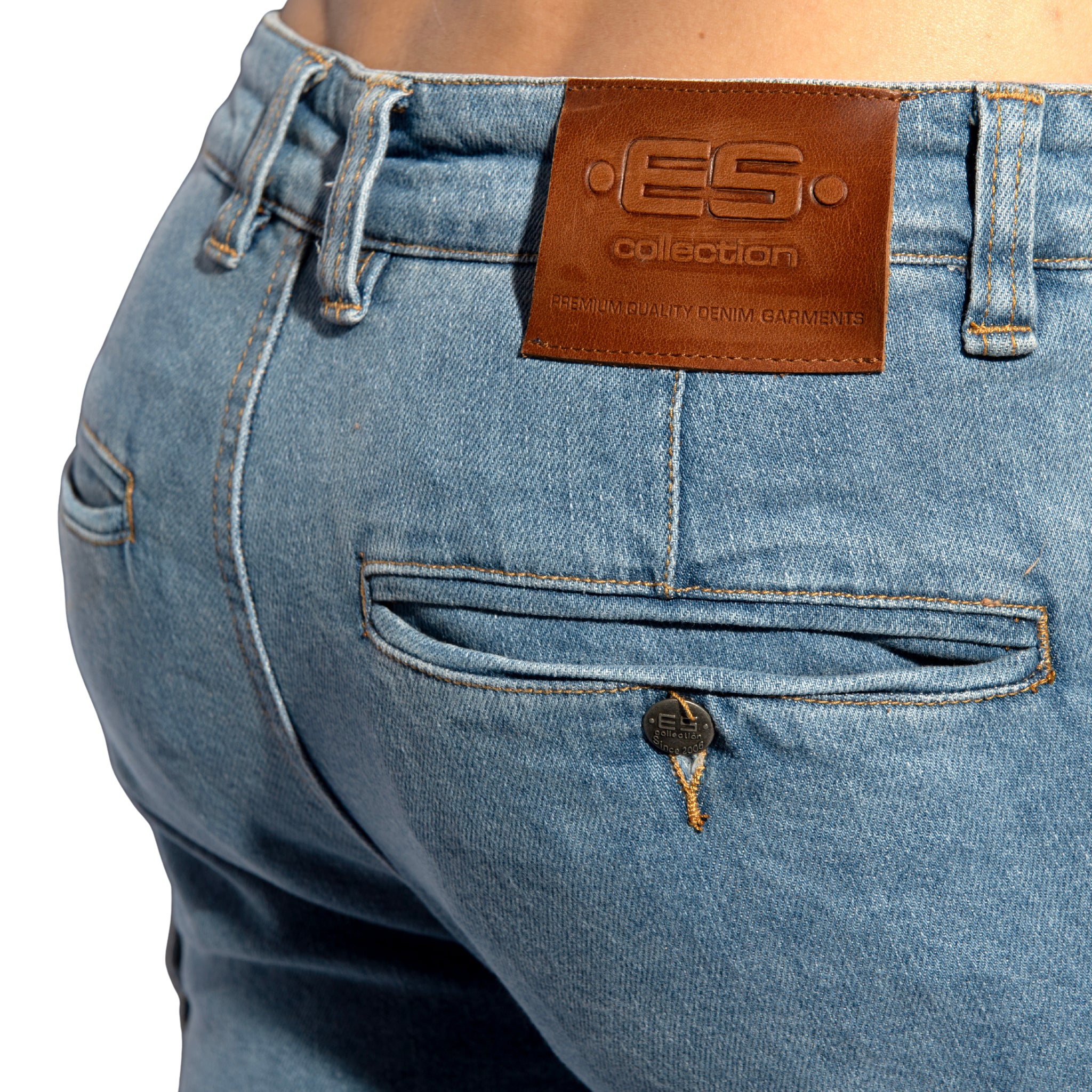 ES Collection Cargo Denim Jeans Blue Jeans ESJ078 - Image 5
