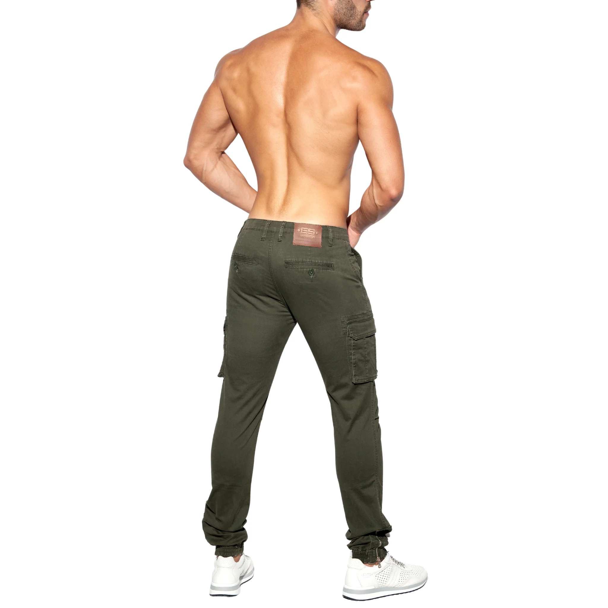 ES Collection Cargo Pants Khaki ESJ053 - Image 3