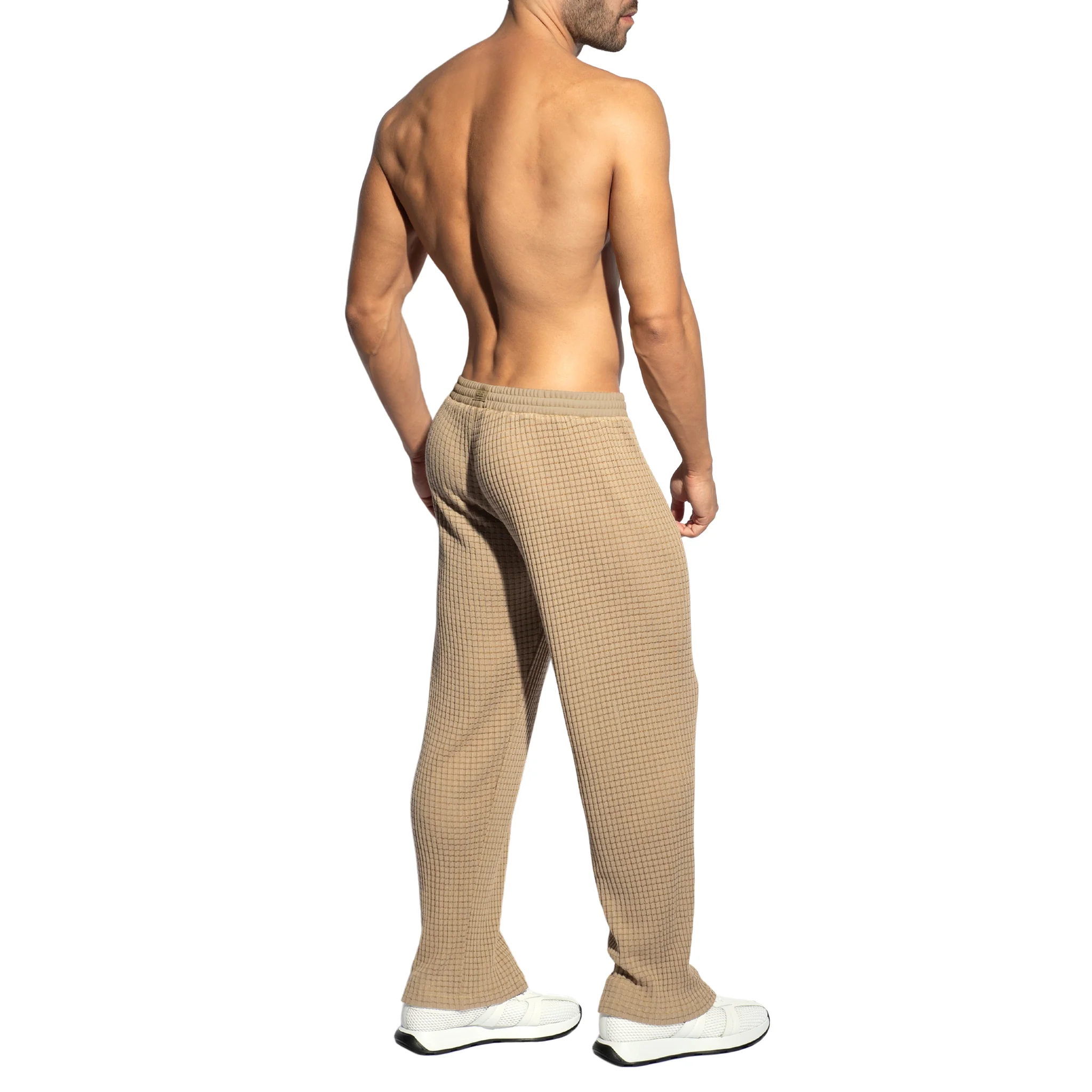 ES Collection Checkmate Long Pants Beige SP328 - Image 3