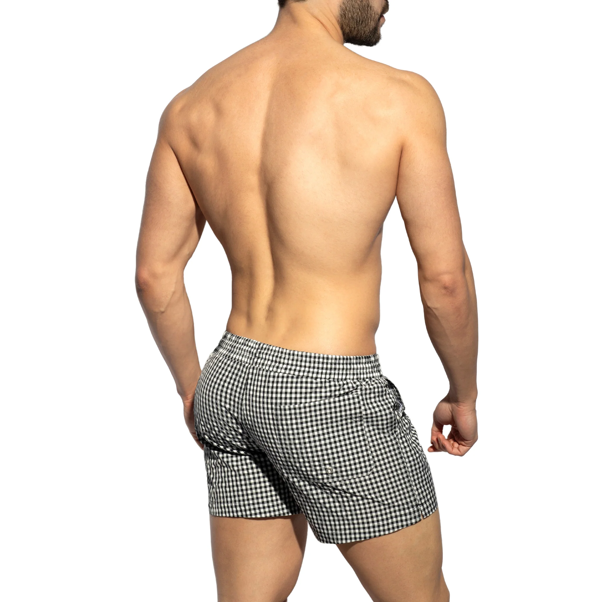 ES Collection Chess Swim Shorts Black 2306 - Image 3
