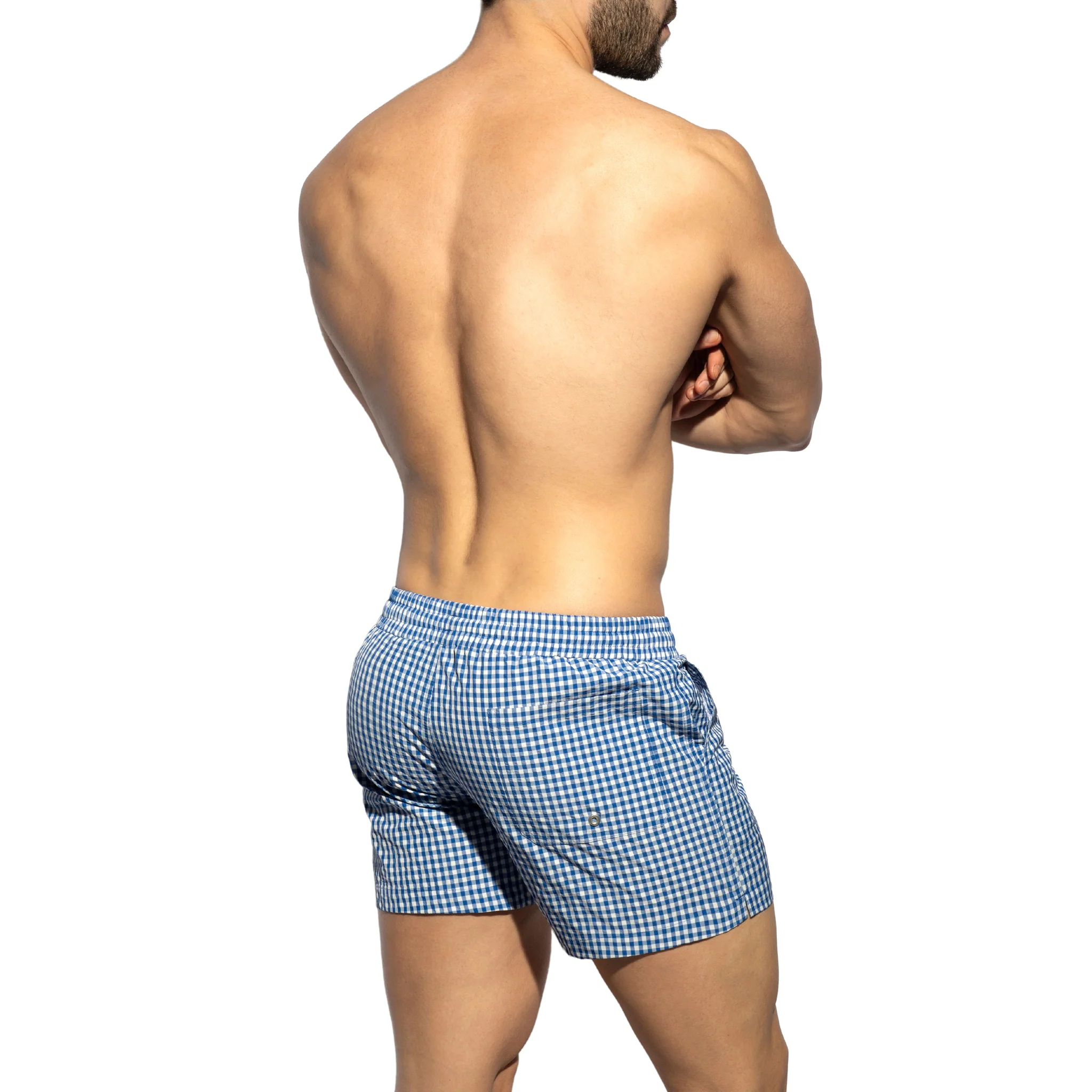 ES Collection Chess Swim Shorts Royal Blue 2306 - Image 3