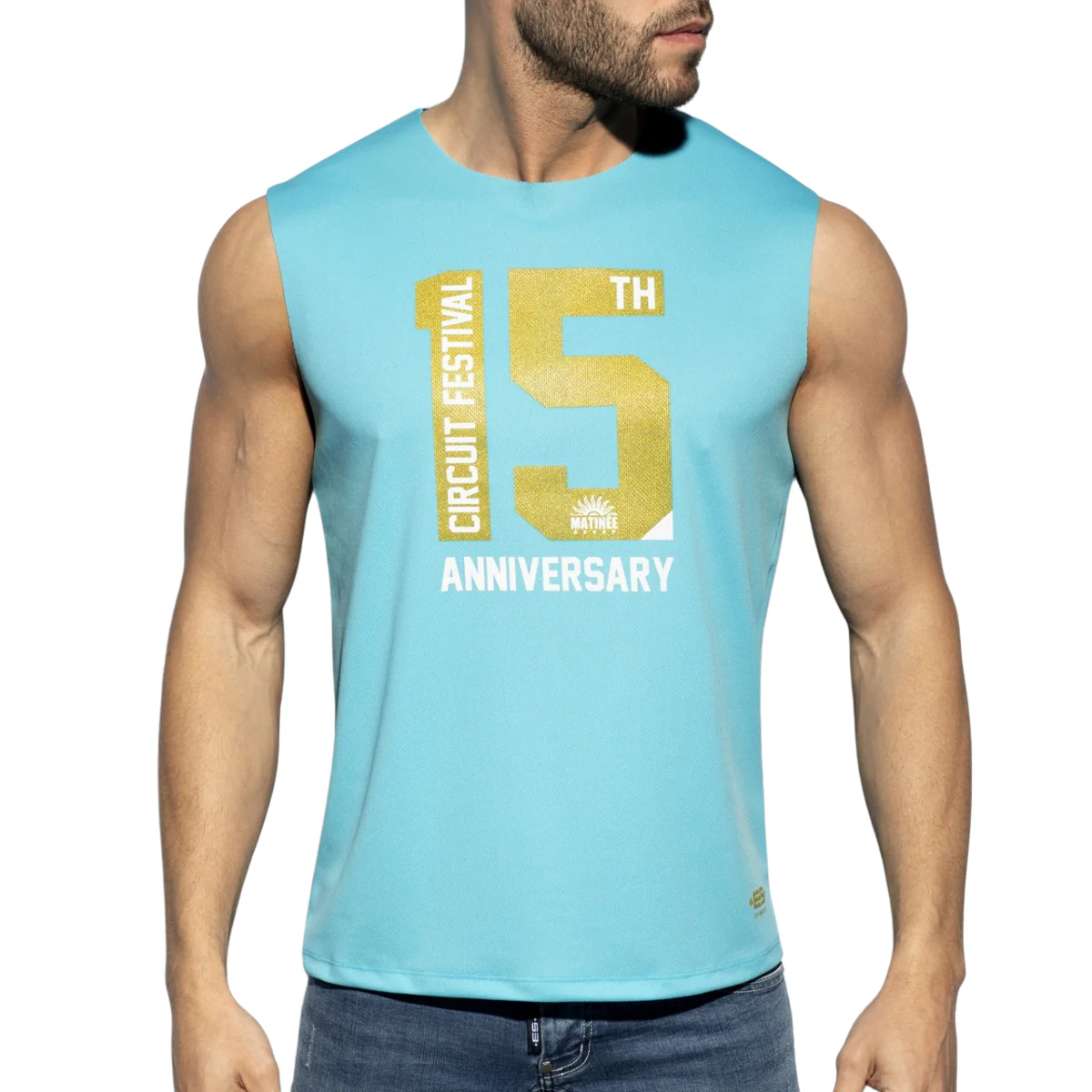 ES Collection Circuit Festival 2024 Tank Top Turquoise PU552 - Image 2