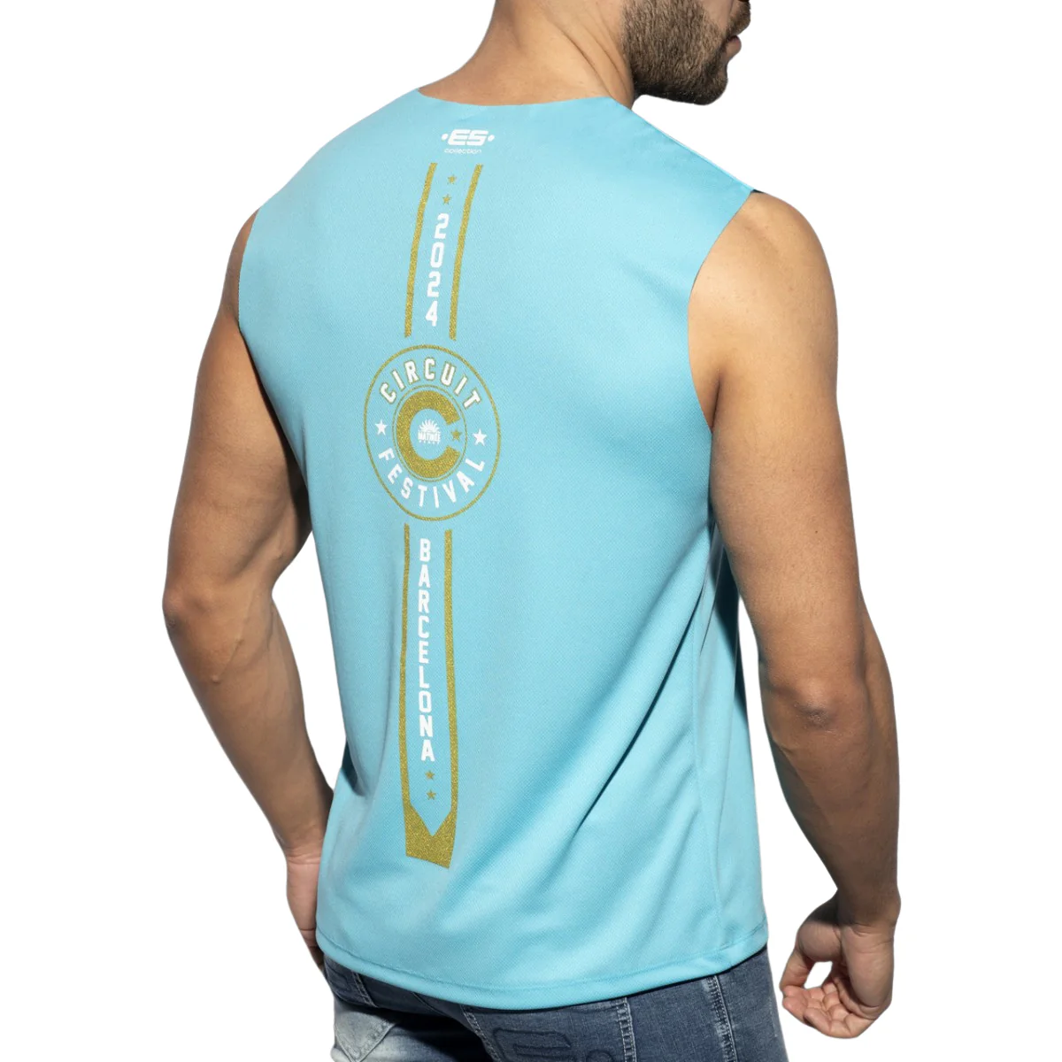 ES Collection Circuit Festival 2024 Tank Top Turquoise PU552 - Image 3