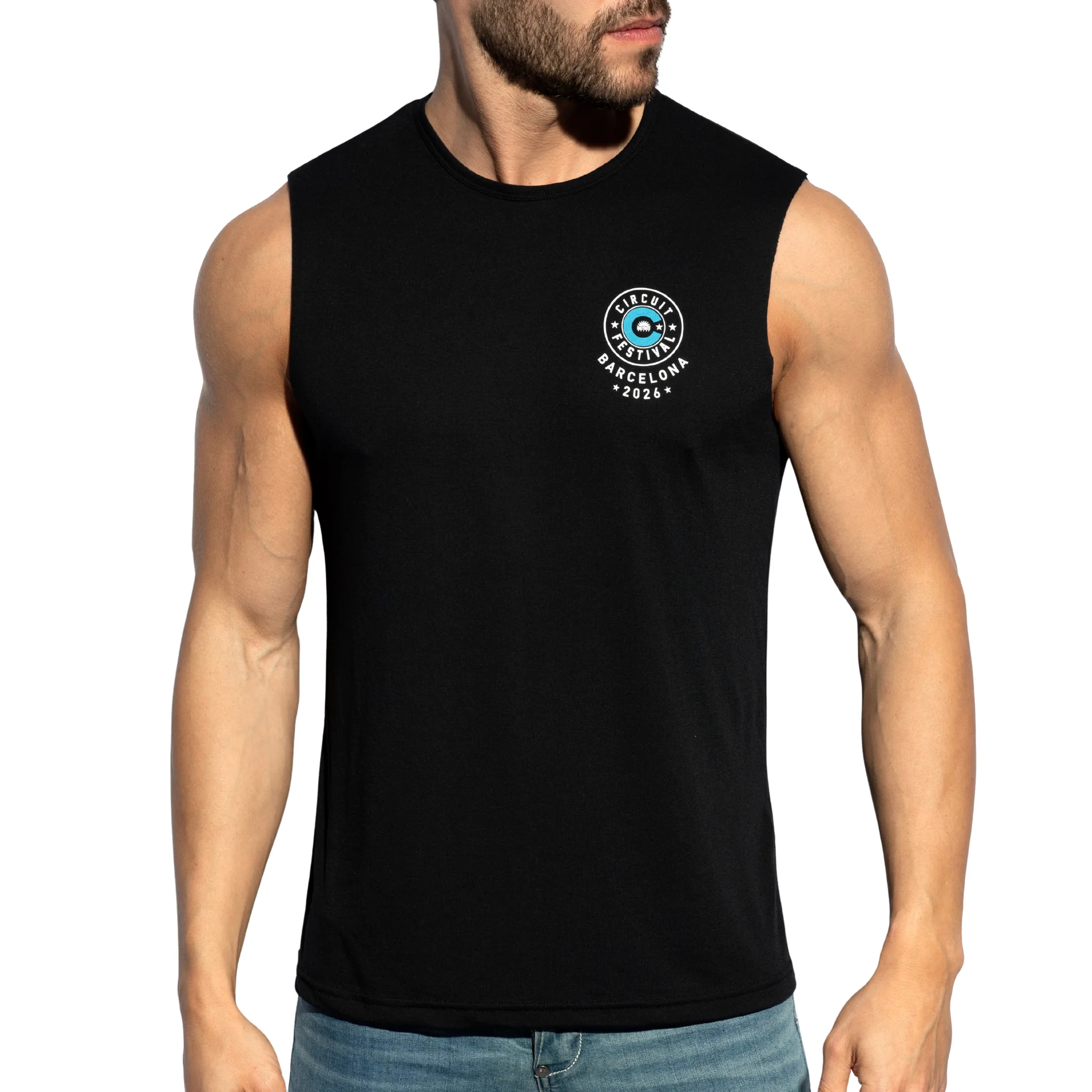 ES Collection Circuit Festival 2026 Tank Top Black TS370 - Image 2