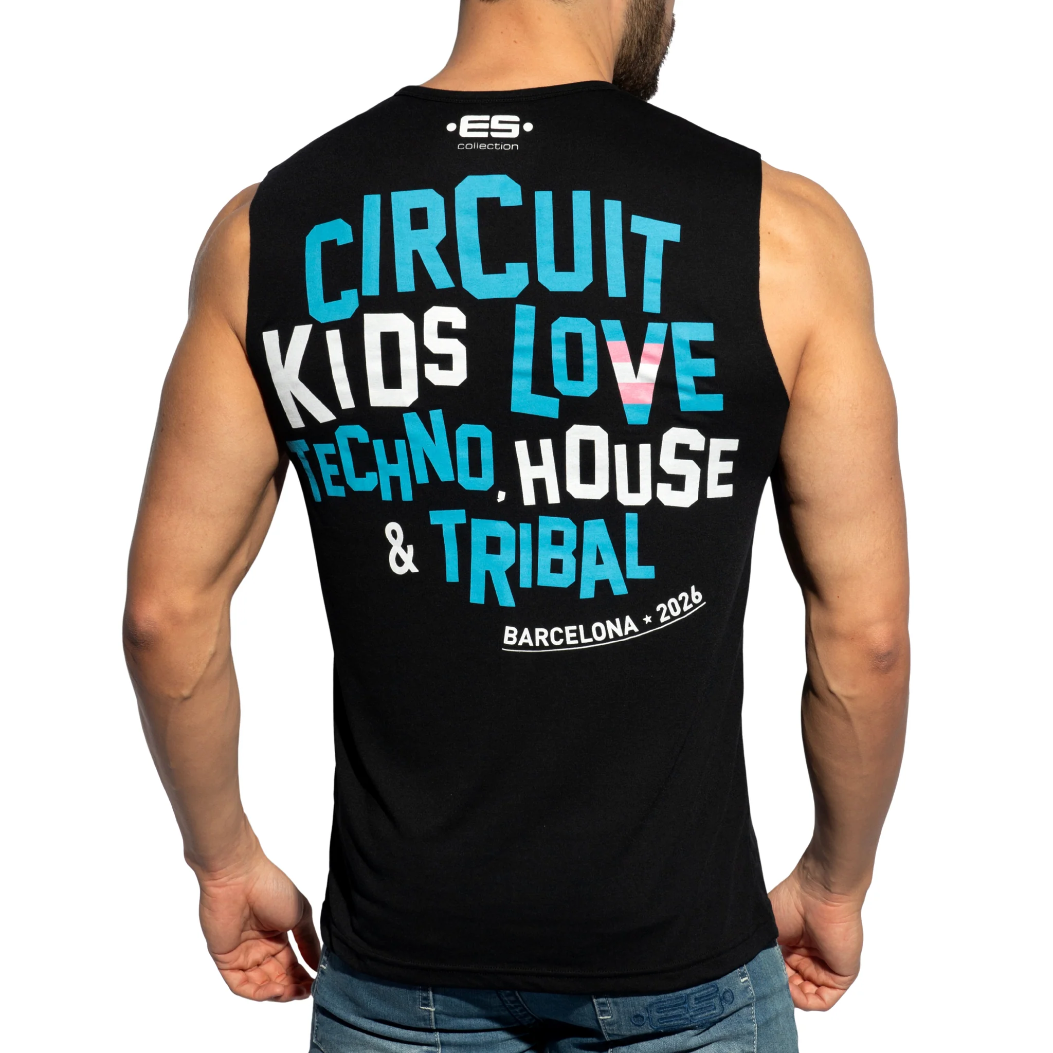 ES Collection Circuit Festival 2026 Tank Top Black TS370 - Image 3