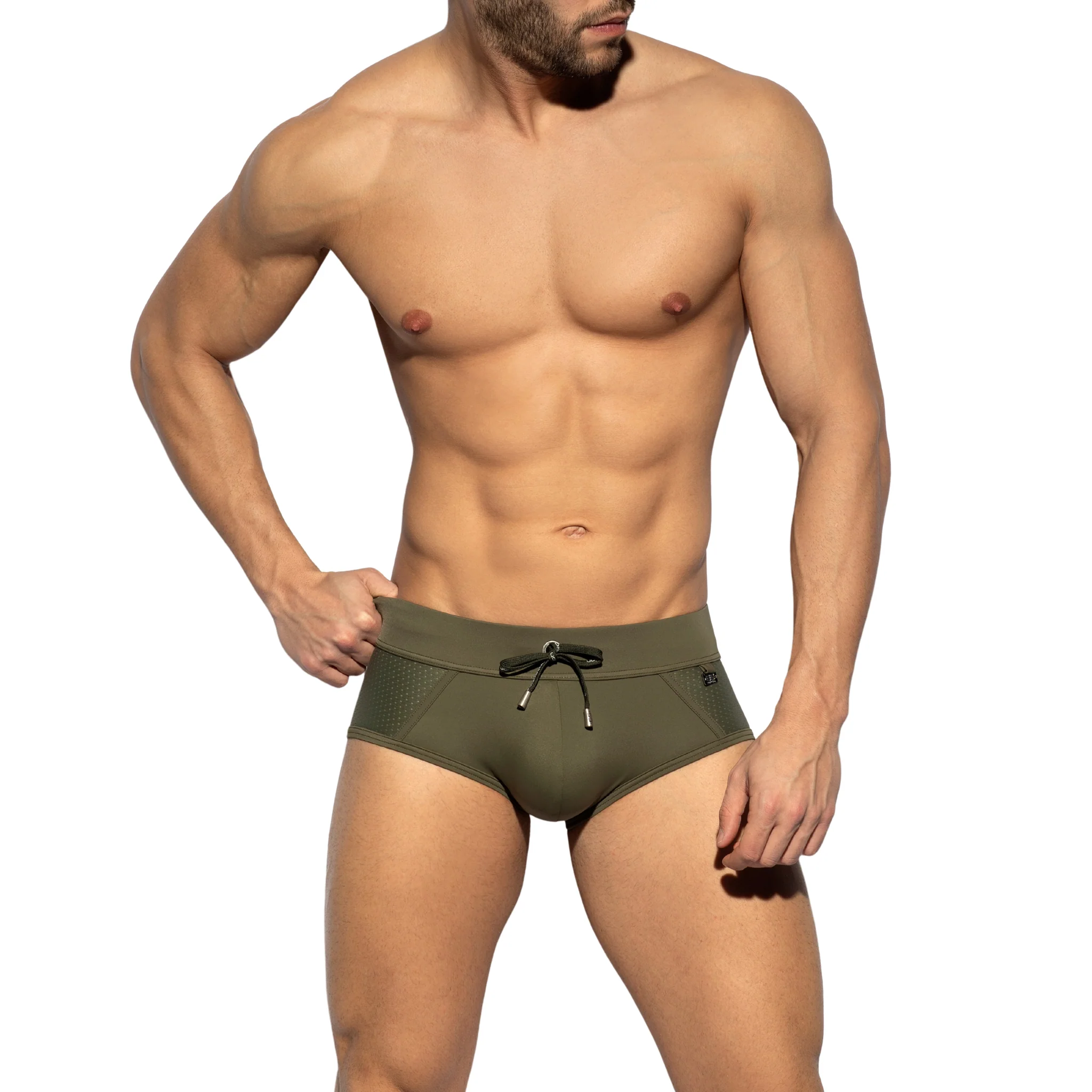 ES Collection Classic Swim Brief Khaki 2104 - Image 2
