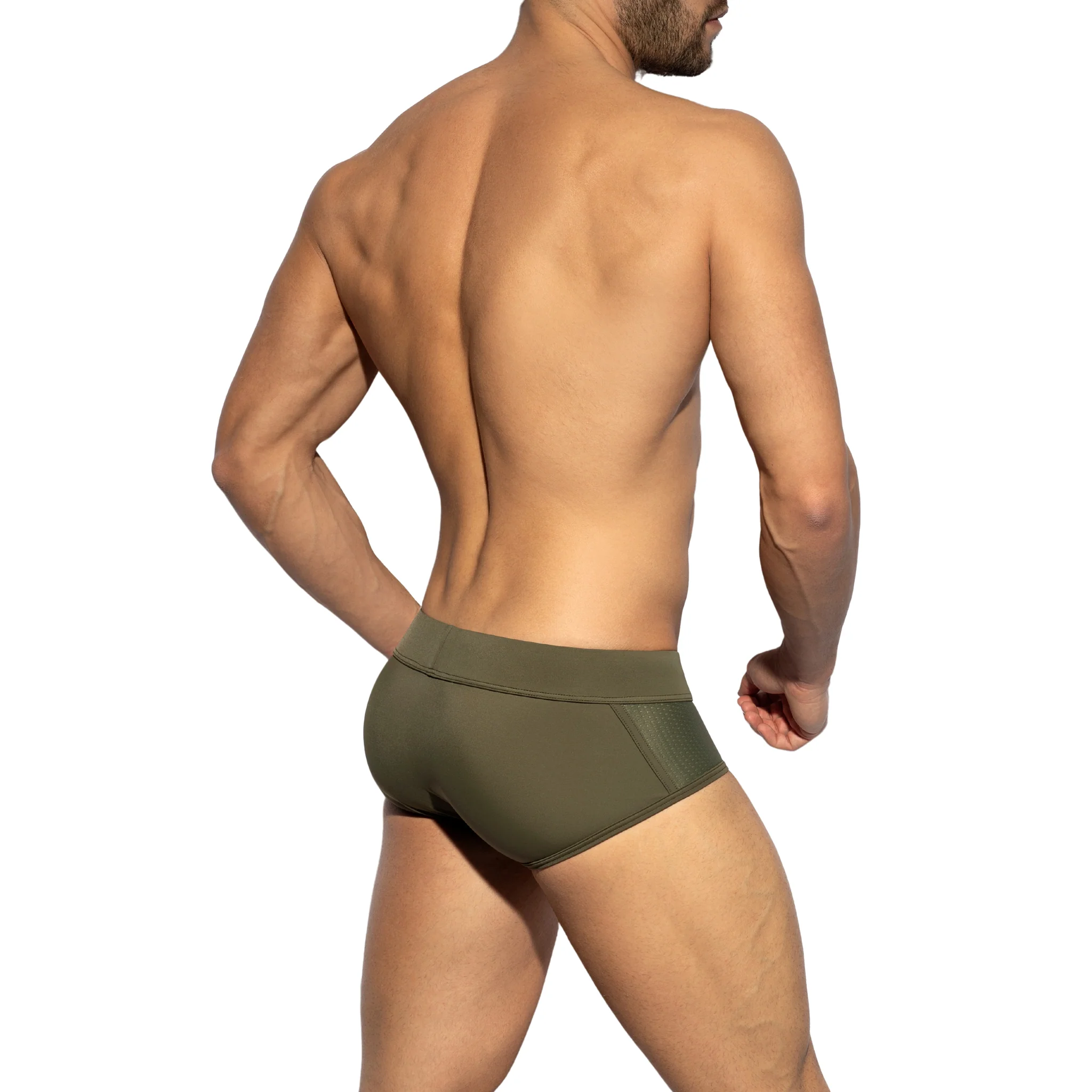 ES Collection Classic Swim Brief Khaki 2104 - Image 3