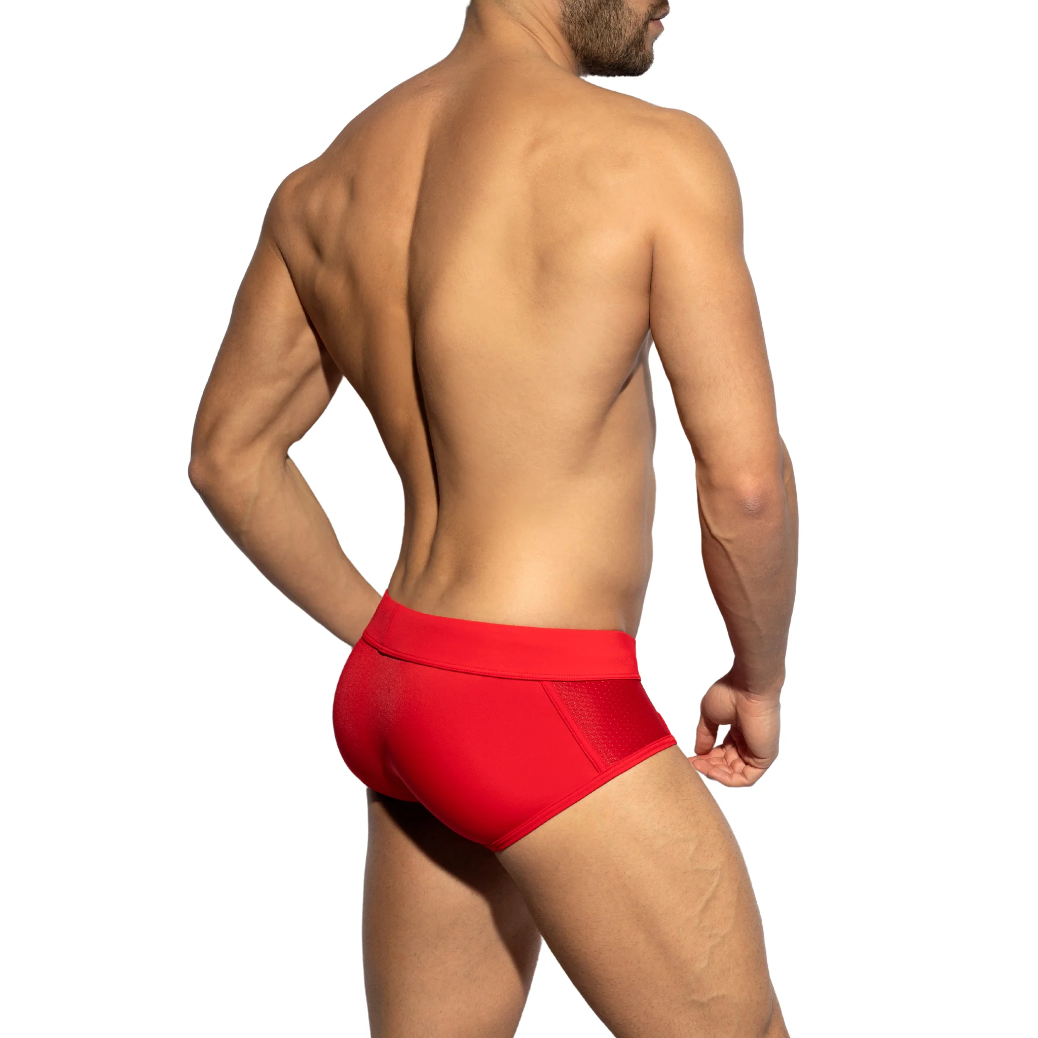 ES Collection Classic Swim Brief Red 2104 - Image 3