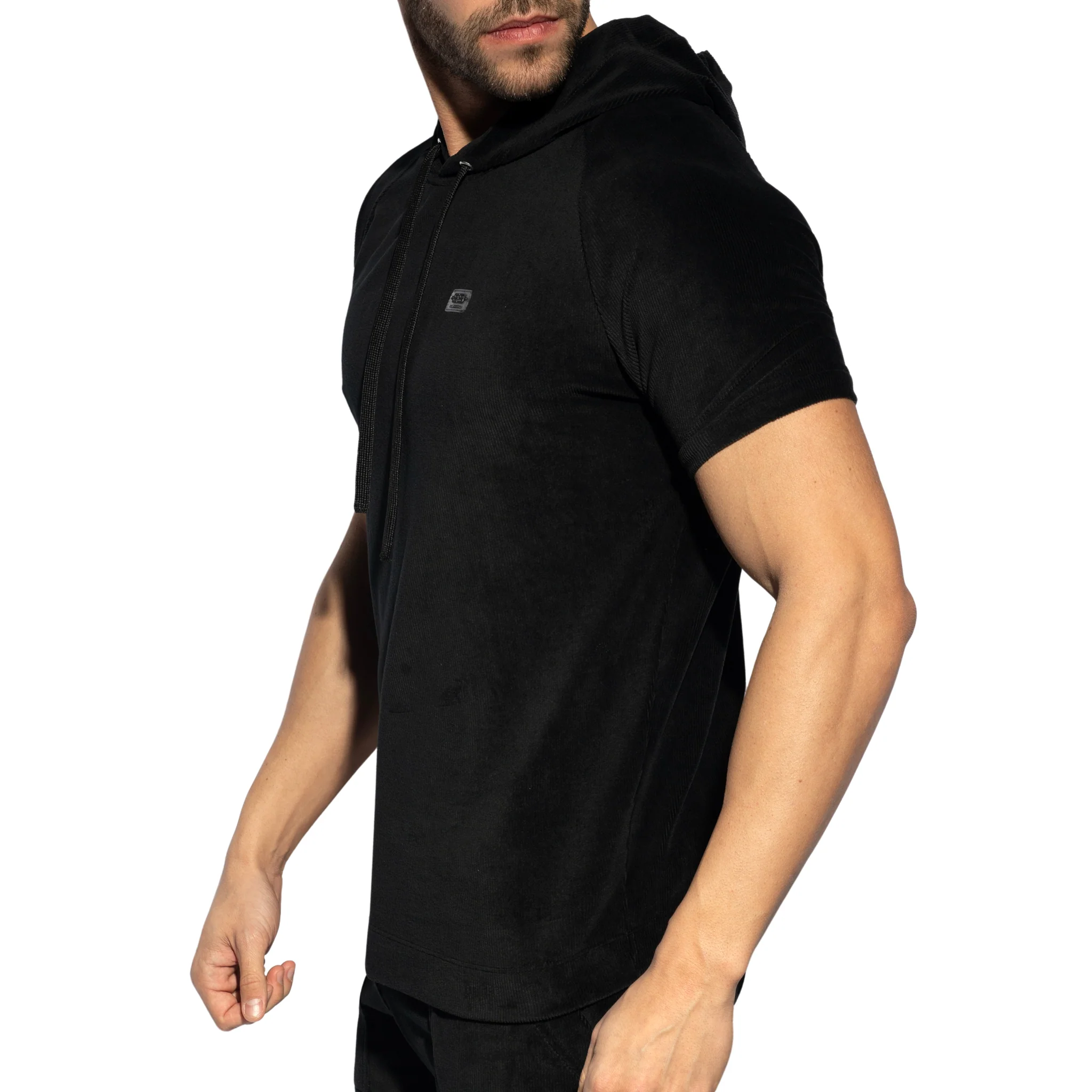 ES Collection Corduroy Hoody Black SP336