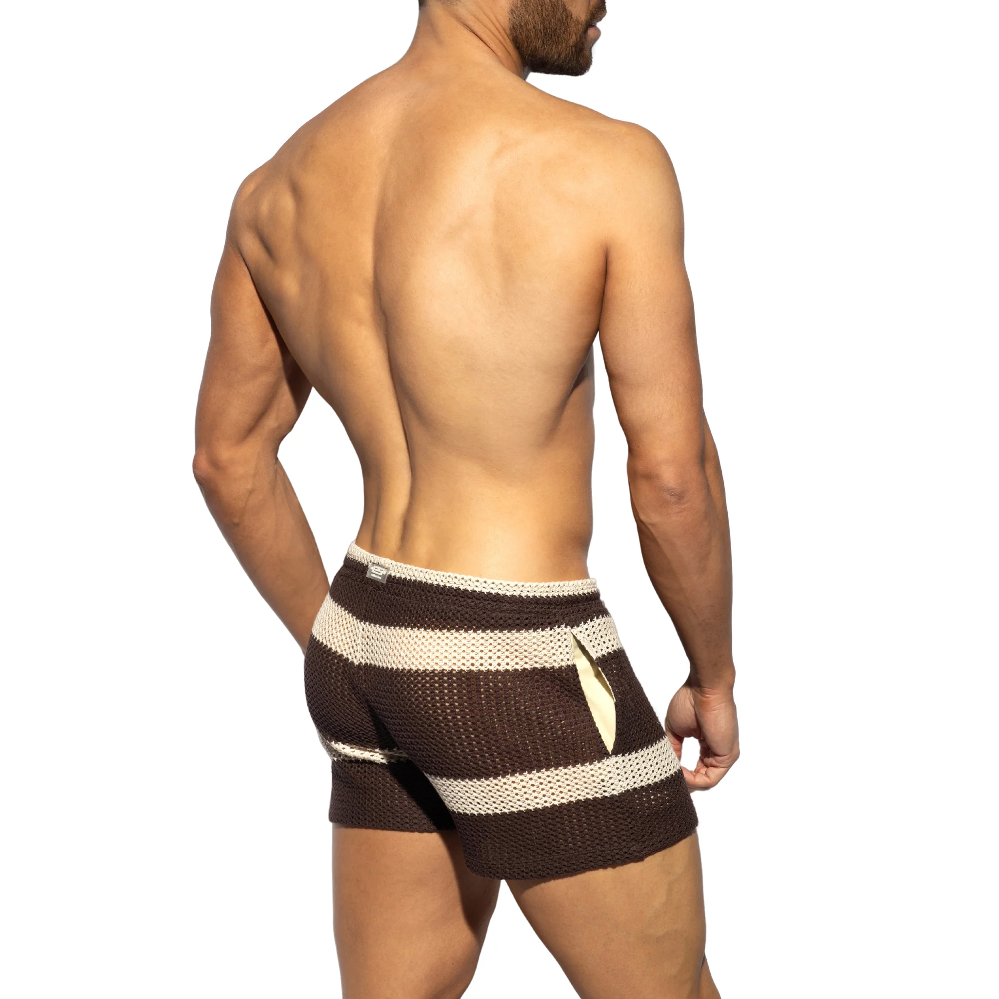 ES Collection Crochet Choco Shorts Brown SP344 - Image 3