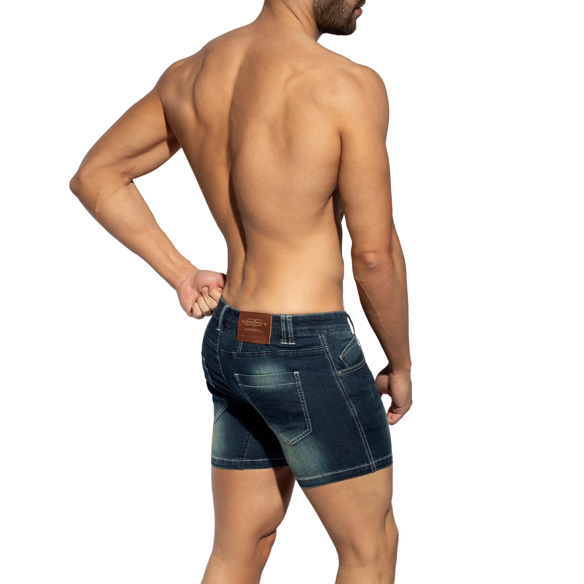 ES Collection Denim Short Jeans Dark Jeans ESJ073 - Image 3