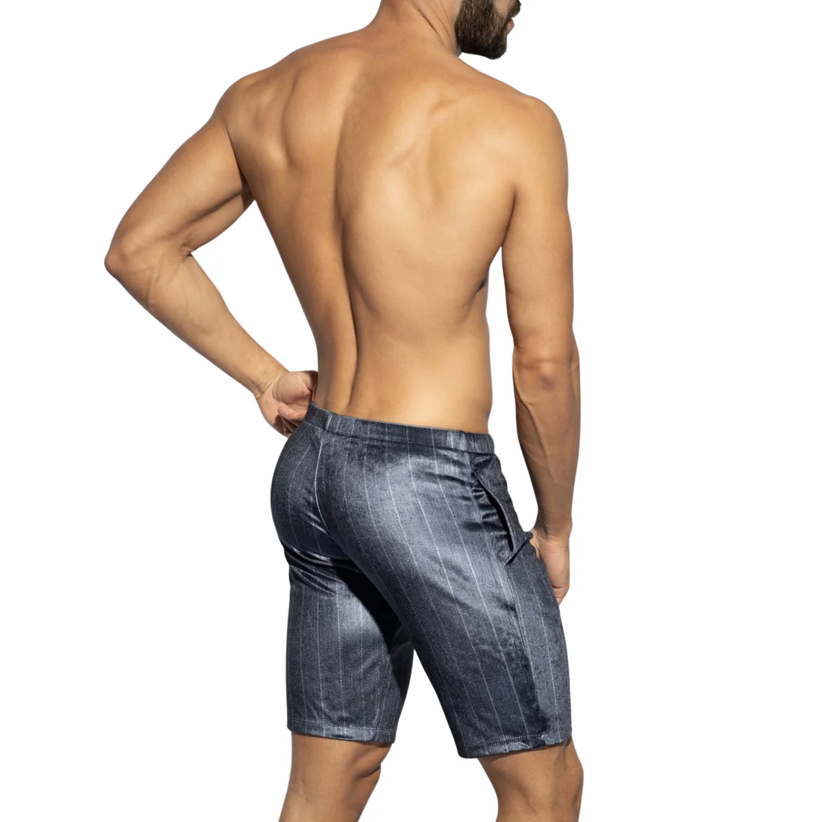 ES Collection Diplomatic Belt Shorts Navy SP342 - Image 3