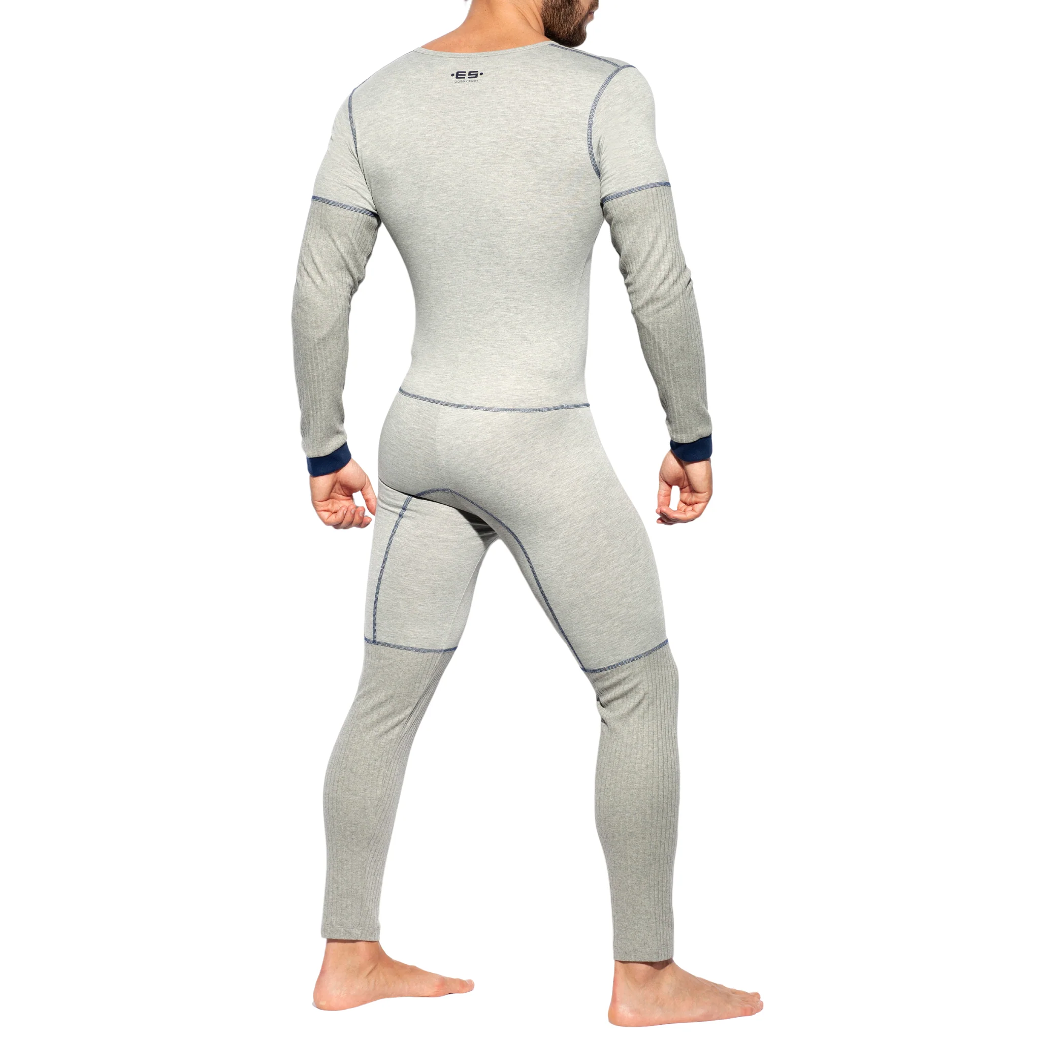 ES Collection Dystopia Bodysuit Heather Grey UN287 - Image 3