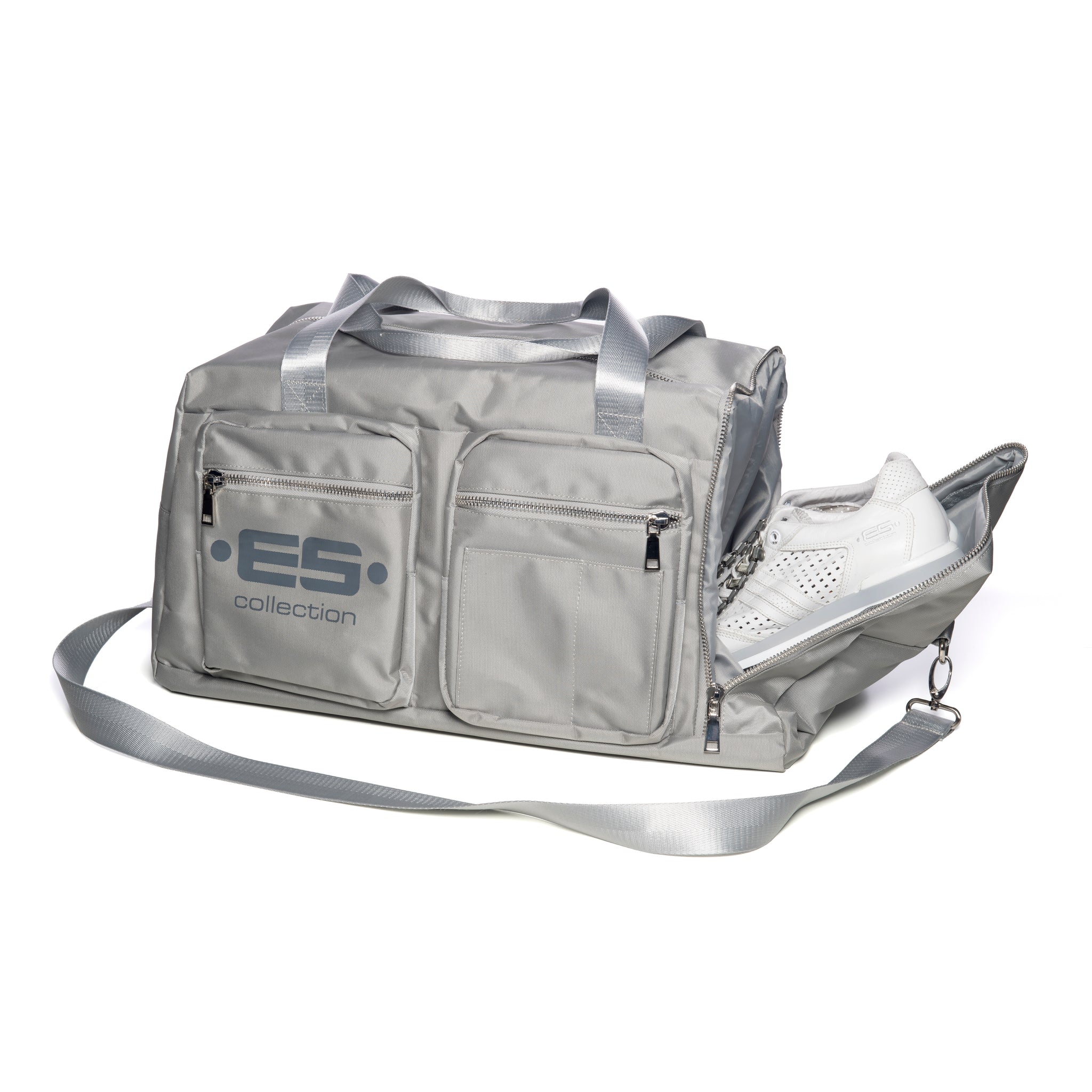 ES Collection ES Overnight Bag Heather Grey AC180 - Image 3