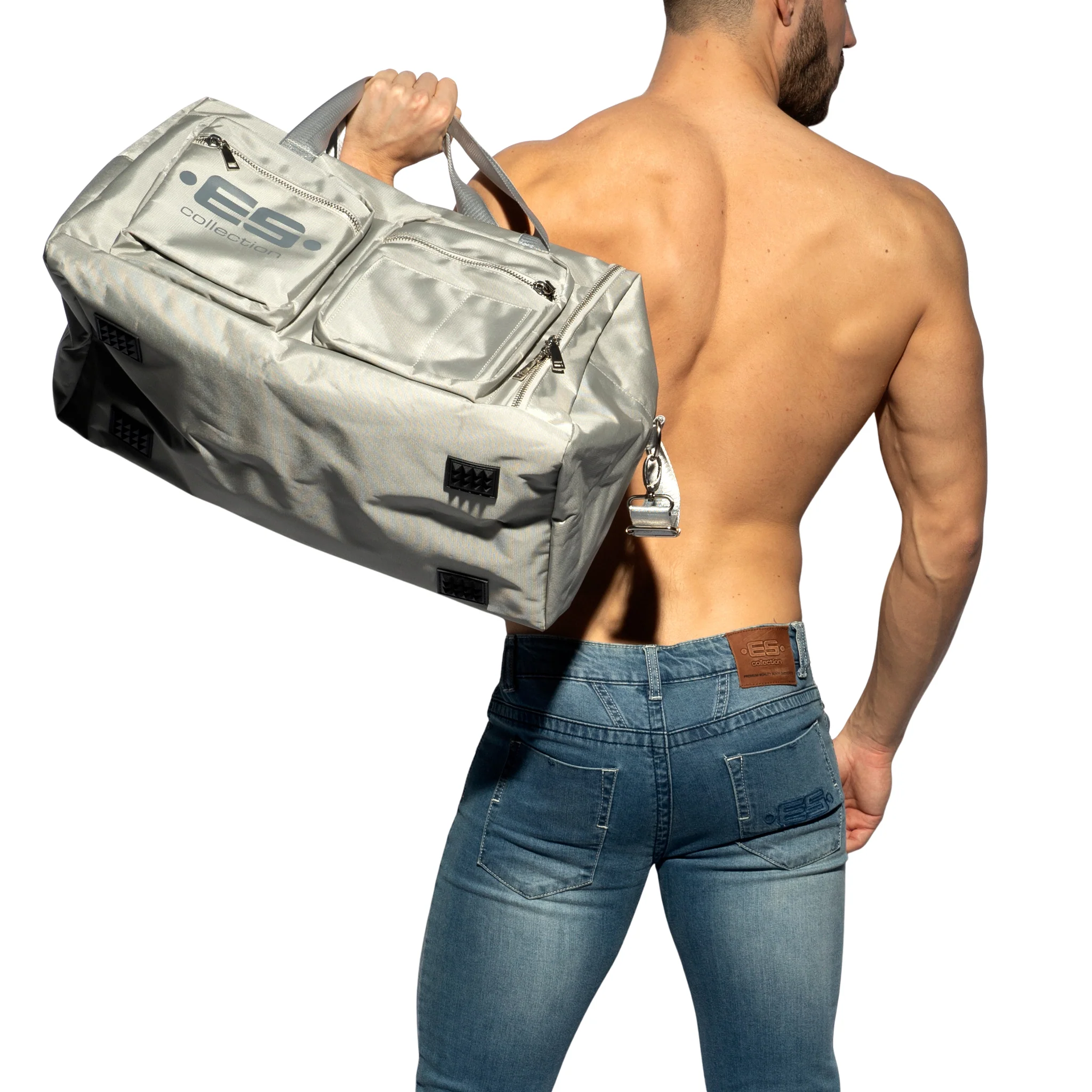 ES Collection ES Overnight Bag Heather Grey AC180 - Image 5