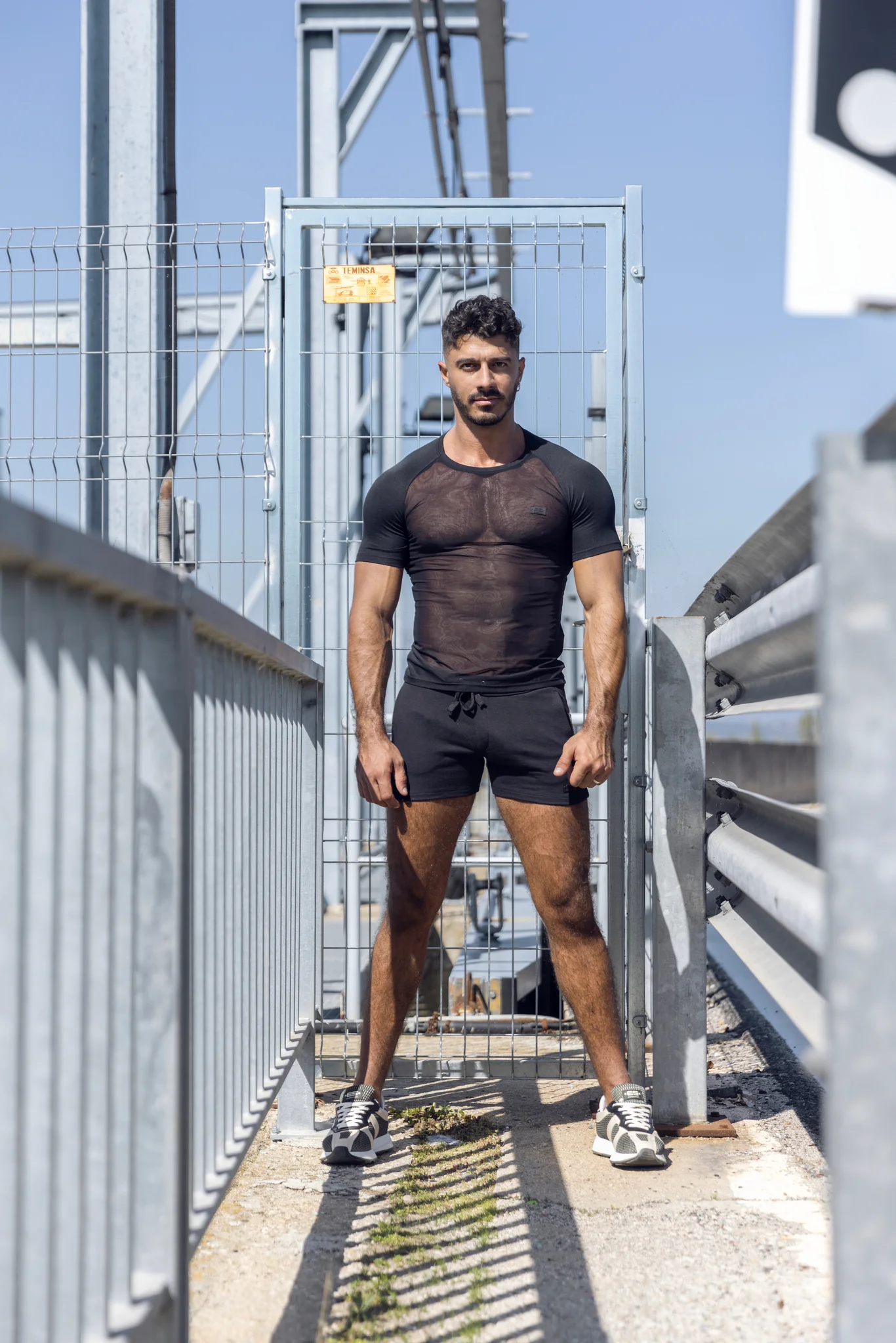 ES Collection First Class Athletic Shorts Black SP298 - Image 6