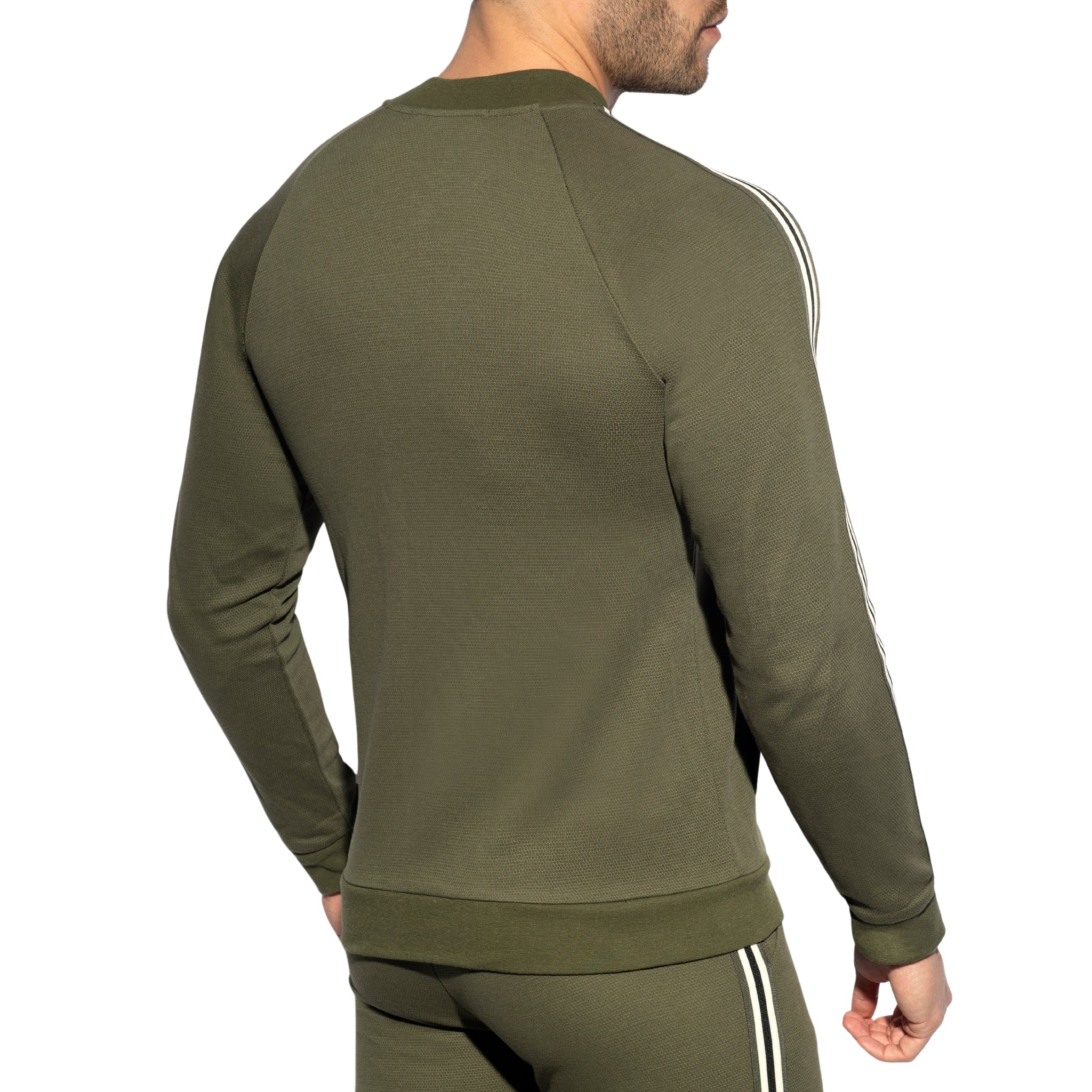 ES Collection Fit Tape Sweatshirt Khaki SP208 - Image 3