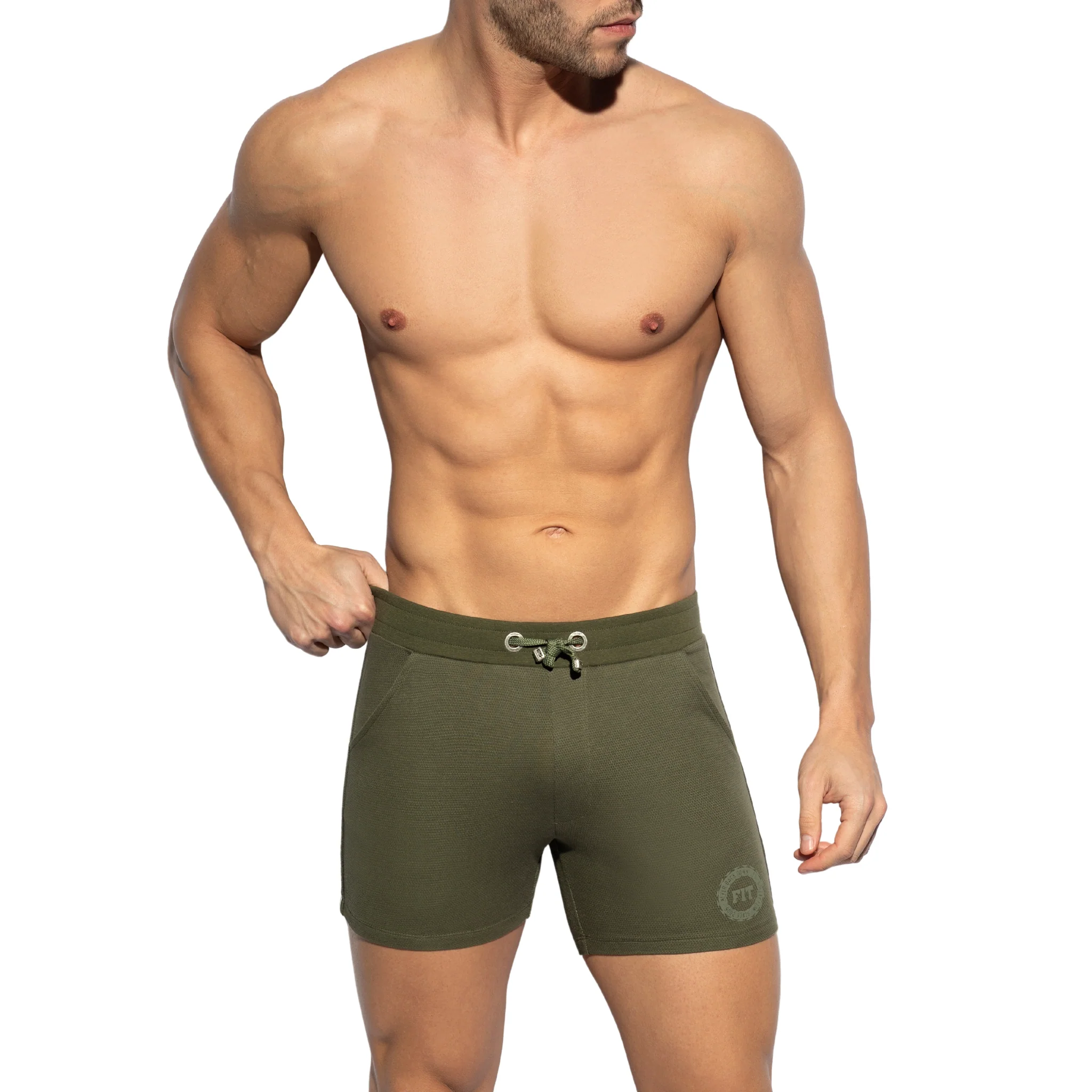 ES Collection Fit Tape Sport Short Khaki SP210 - Image 2