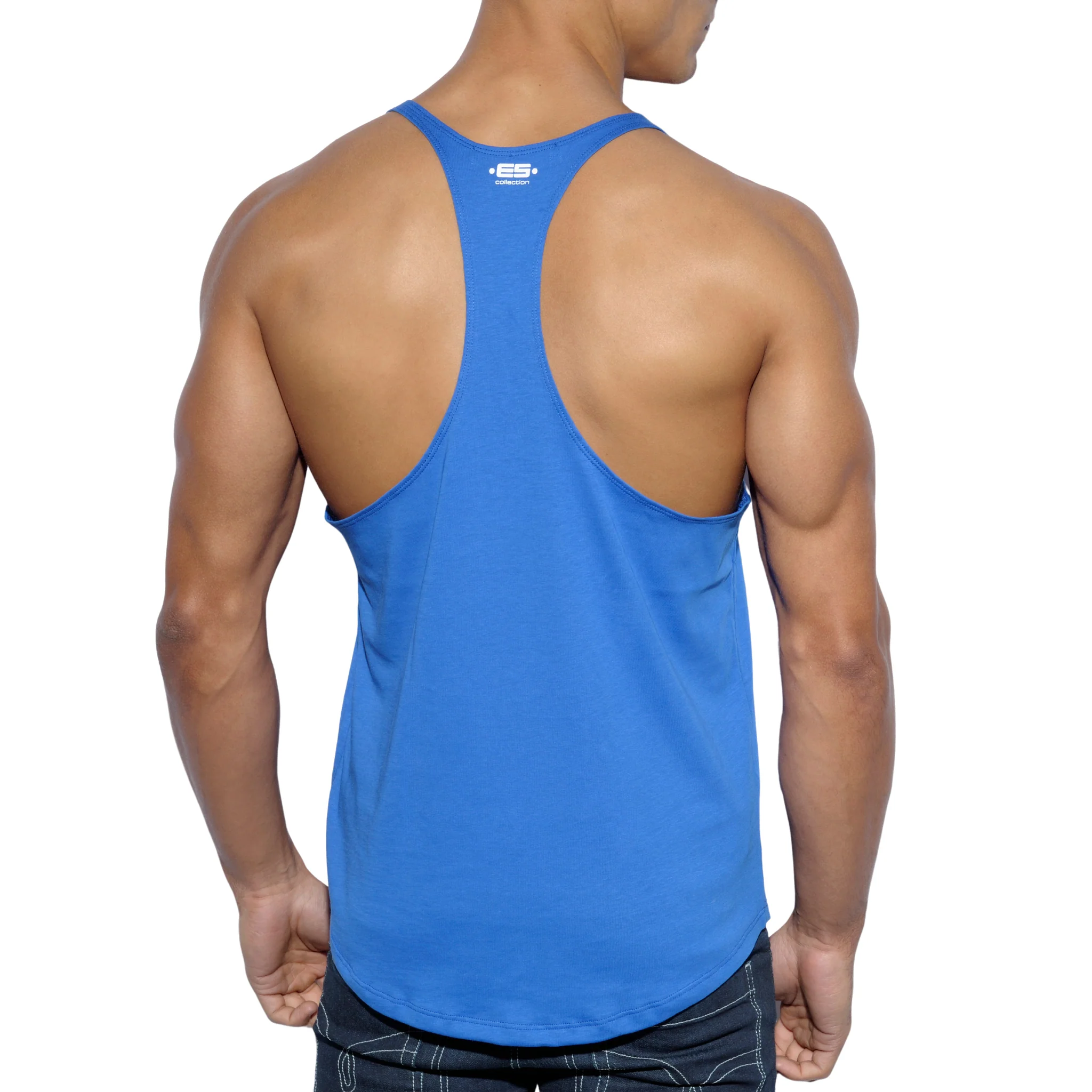 ES Collection Fitness Plain Tank Top Royal Blue TS160 - Image 3