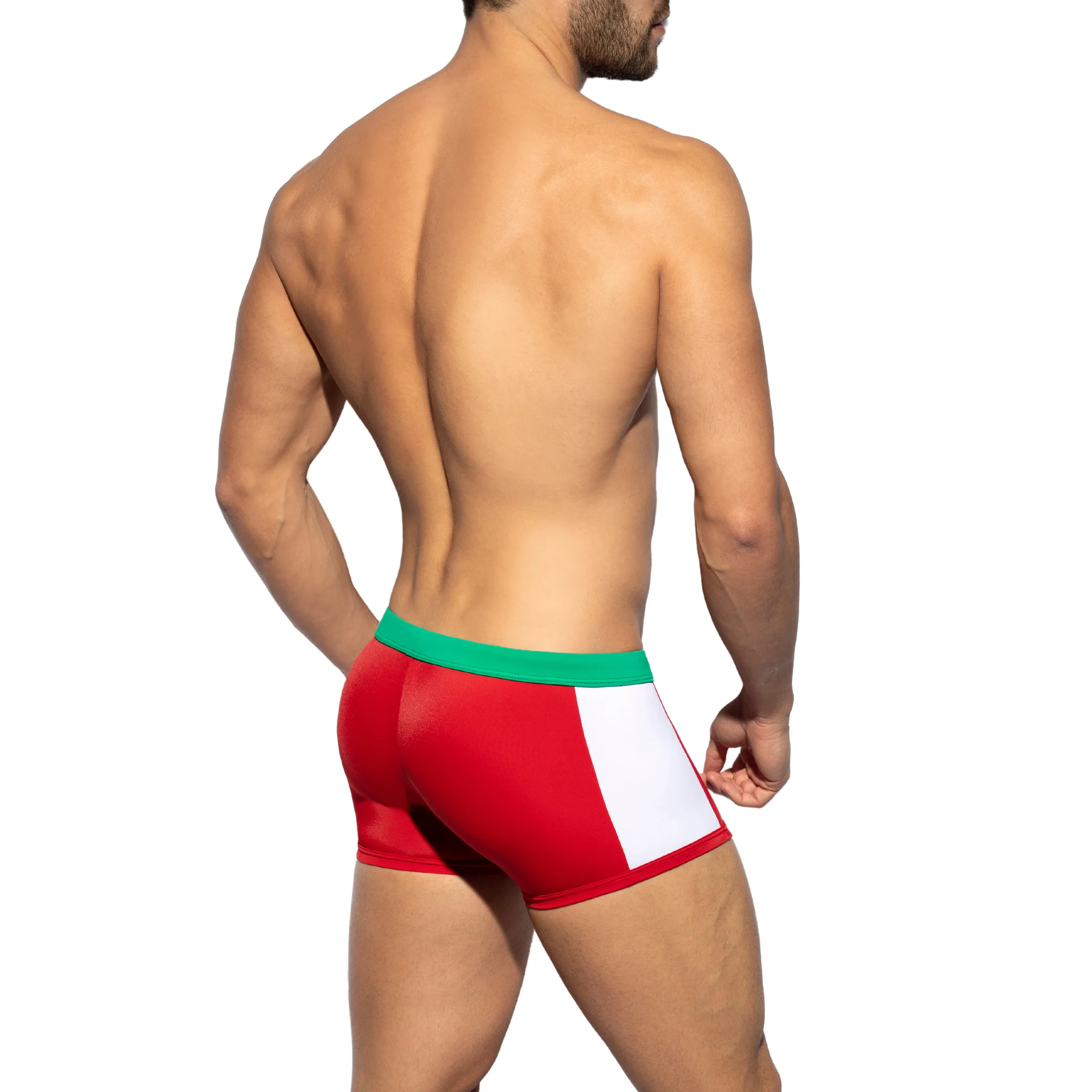 ES Collection Flags Swim Trunk Red 2209 - Image 3