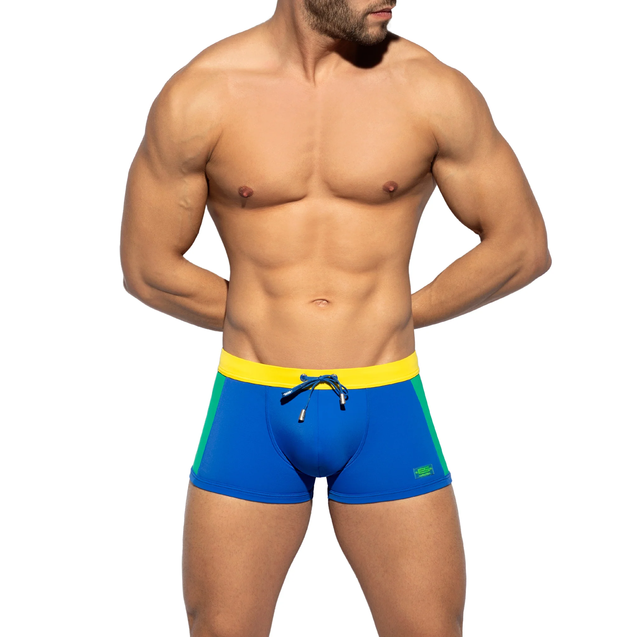 ES Collection Flags Swim Trunk Royal Blue 2209 - Image 2