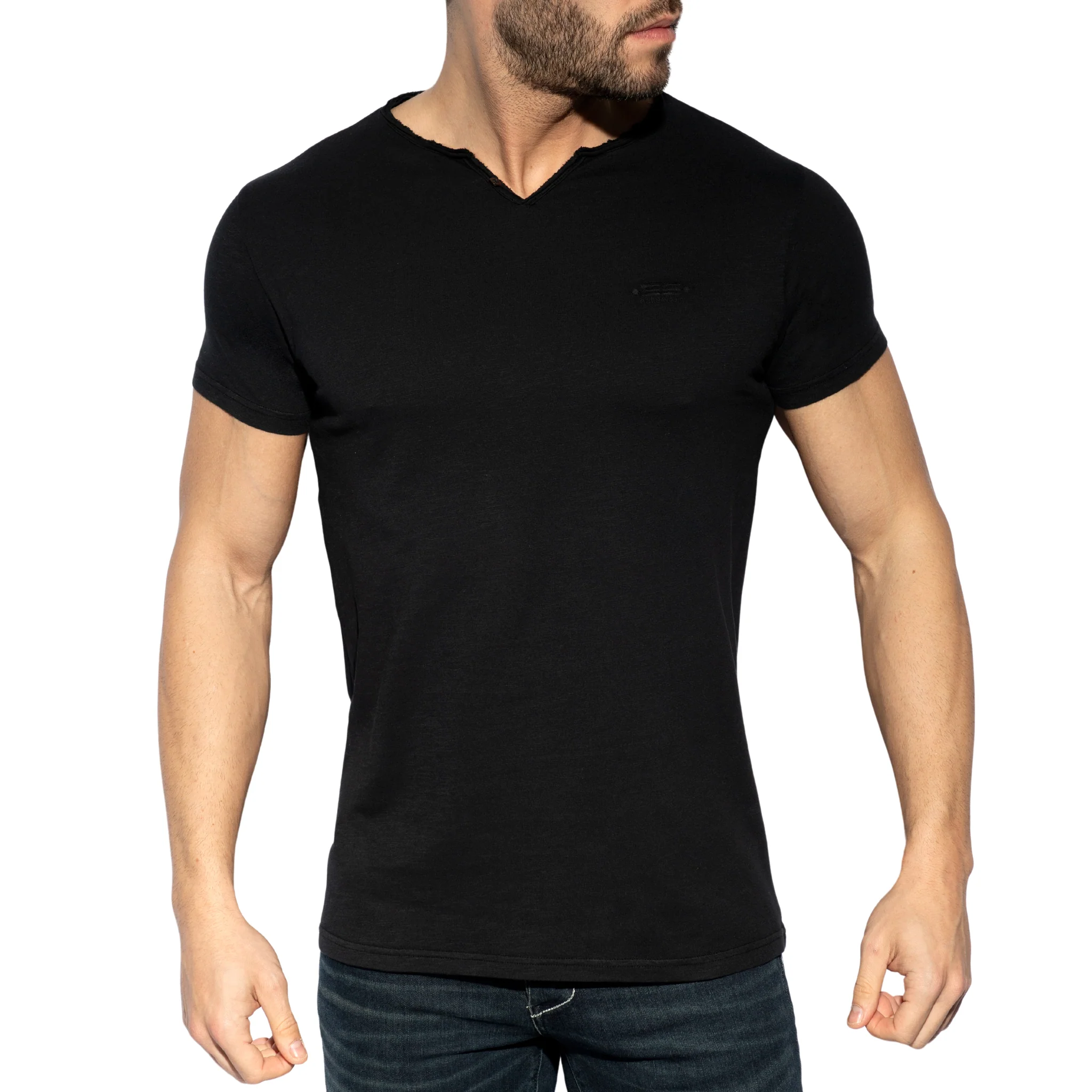 ES Collection Flame Luxury T-Shirt Black TS305 - Image 2