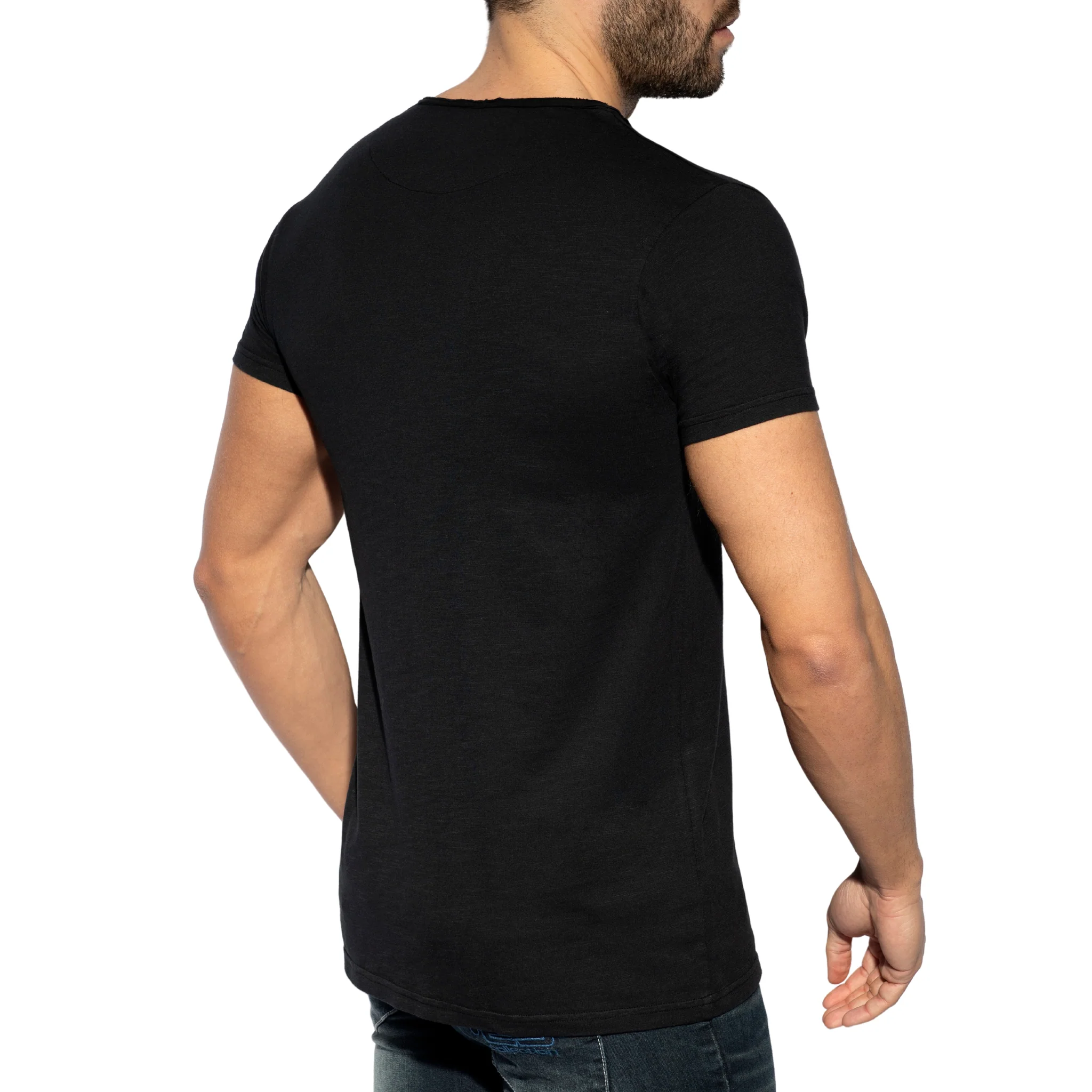 ES Collection Flame Luxury T-Shirt Black TS305 - Image 3