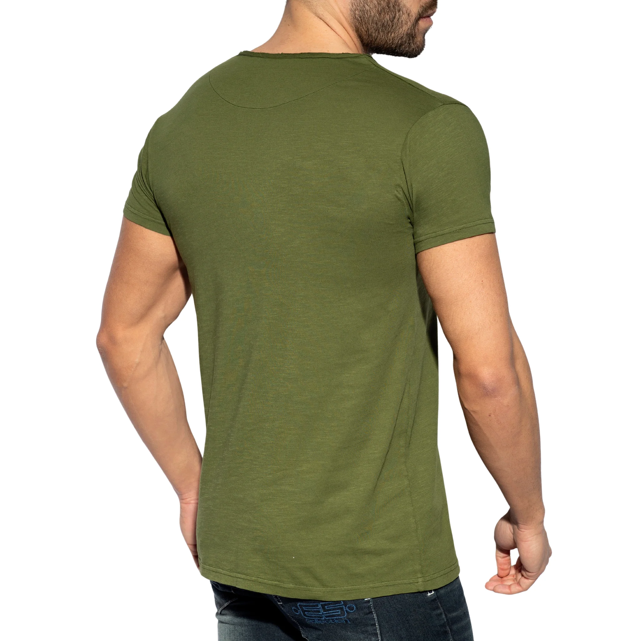 ES Collection Flame Luxury T-Shirt Khaki TS305 - Image 3