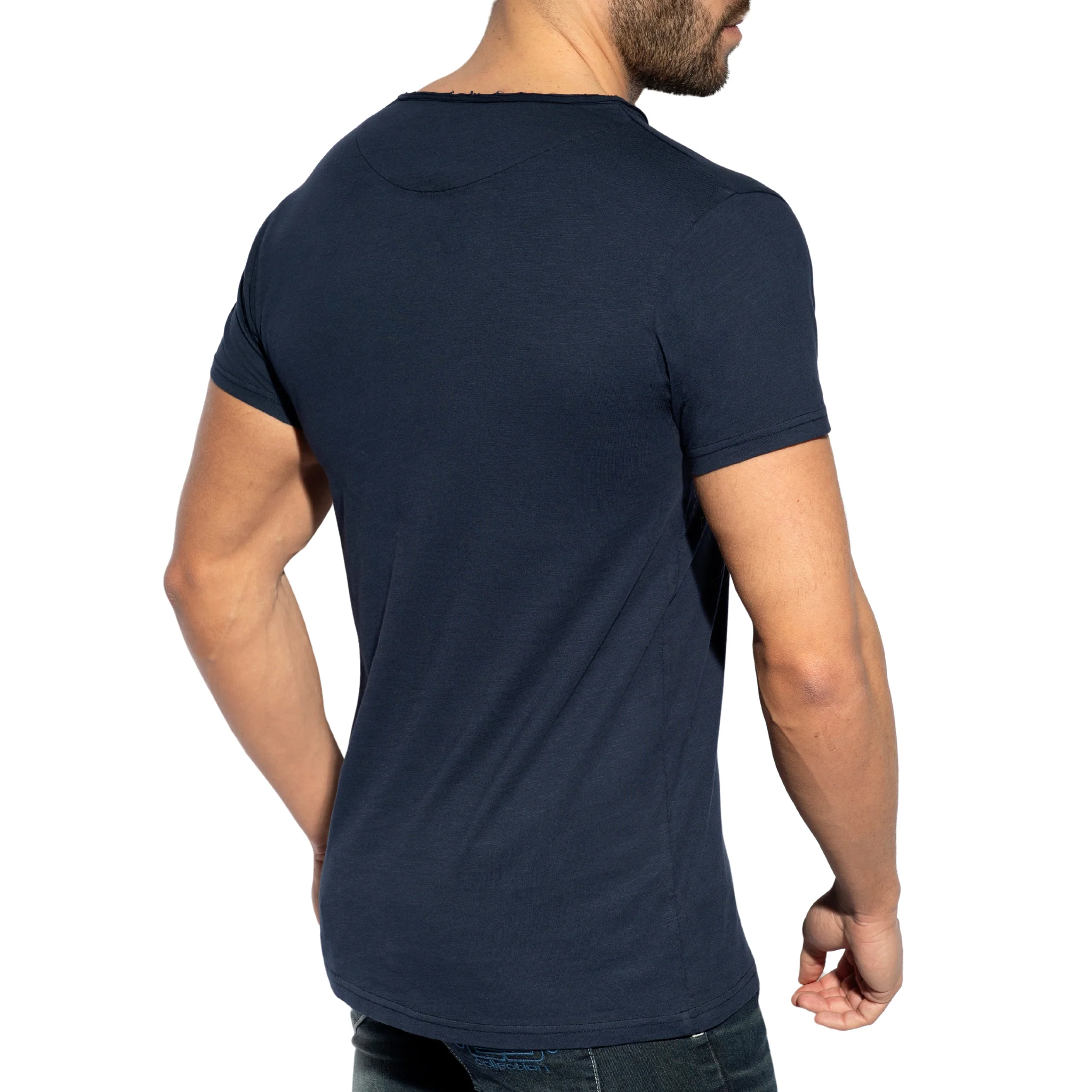 ES Collection Flame Luxury T-Shirt Navy TS305 - Image 3