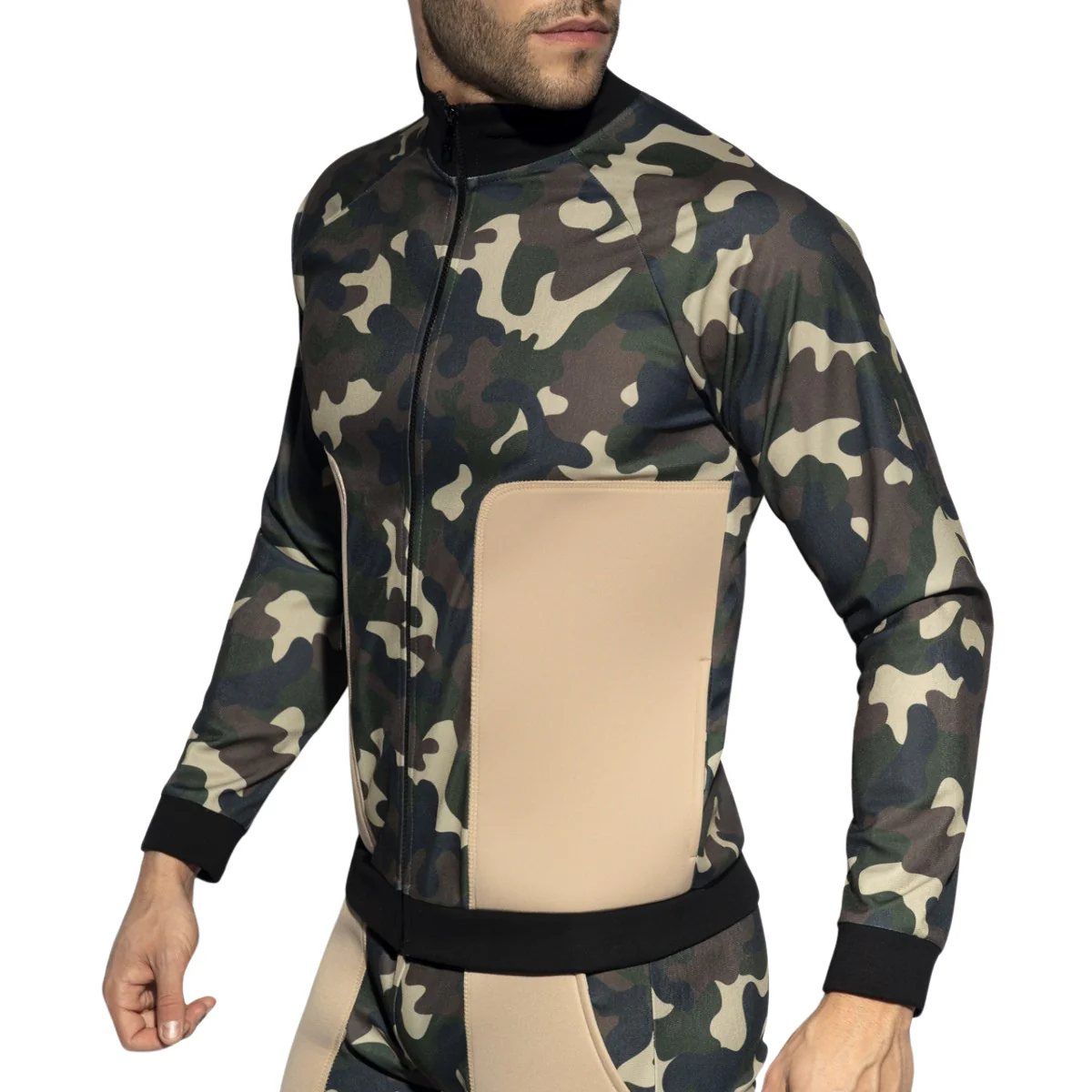 ES Collection Foam Patches Sports Sweatshirt Camouflage SP268