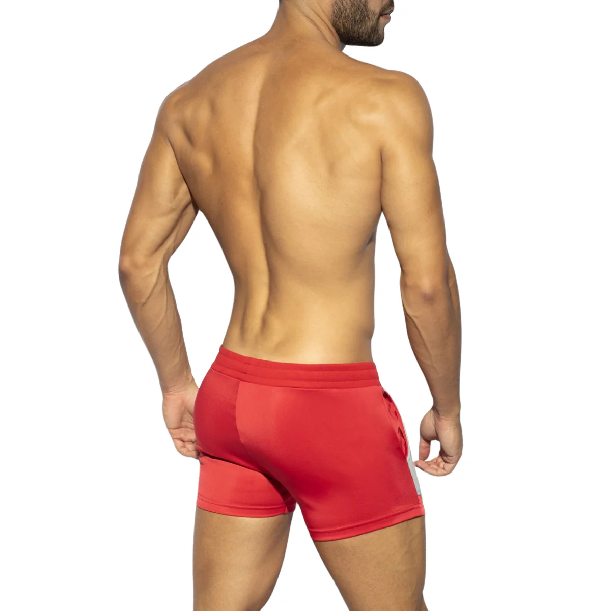 ES Collection Foam Patches Sports Shorts Red SP271 - Image 3